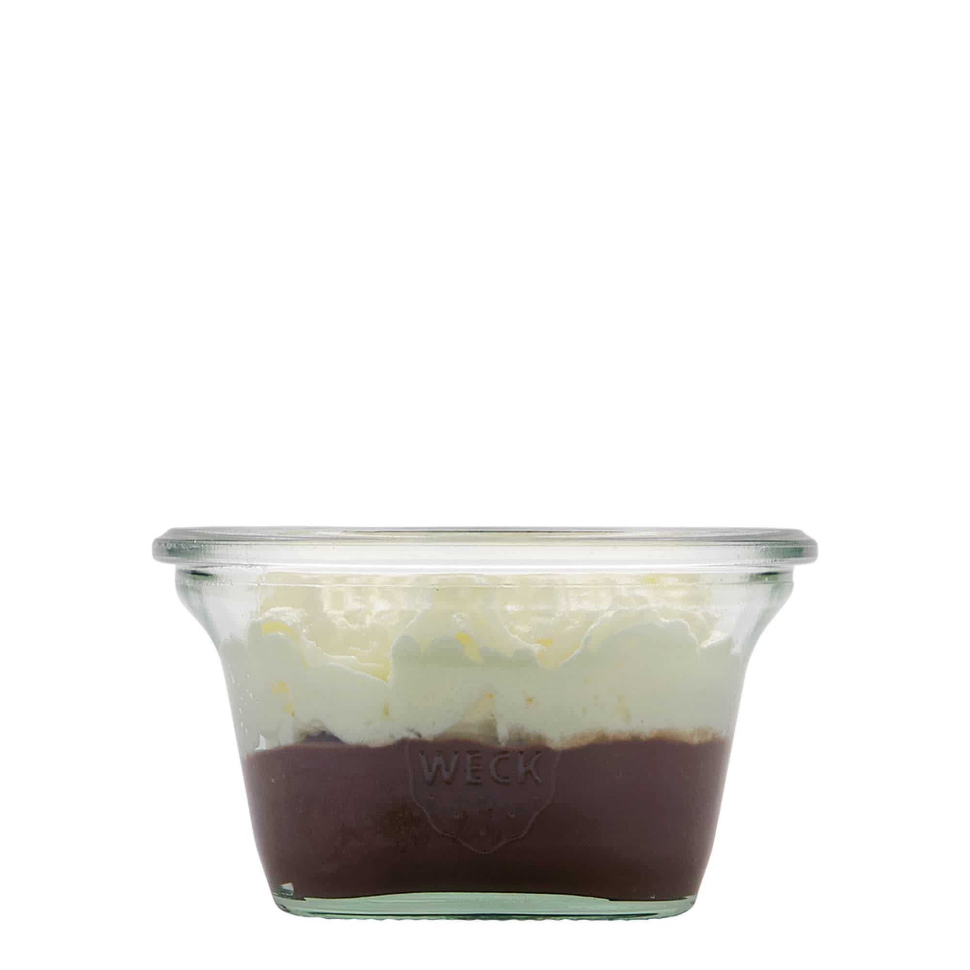Sklenice WECK Quadro 290 ml, čtvercová, uzávěr: kulatý okraj