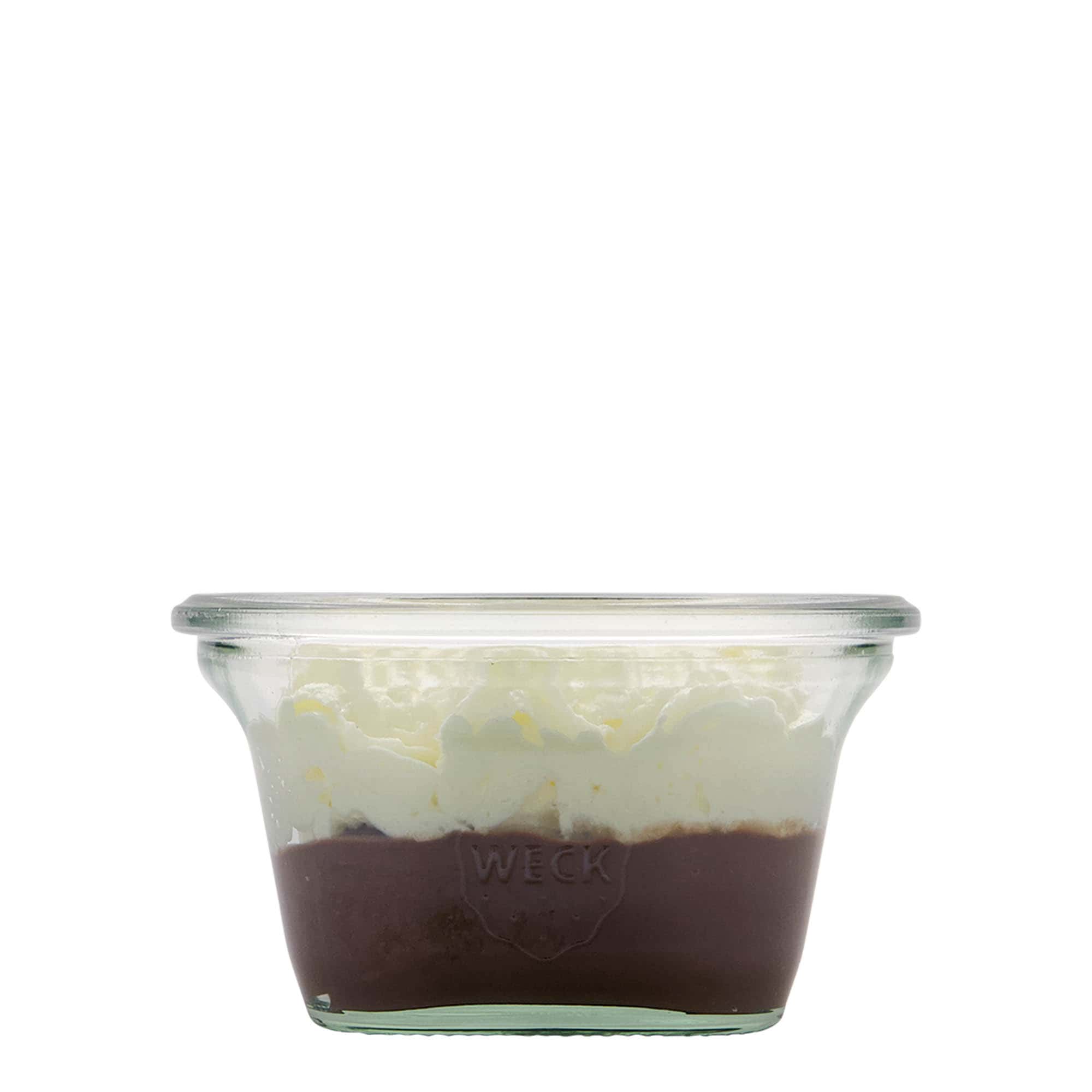 290 ml WECK Quadro sklenice, čtvercová, hrdlo: kulatý okraj 290 ml WECK Quadro sklenice, čtvercová, hrdlo: kulatý okraj