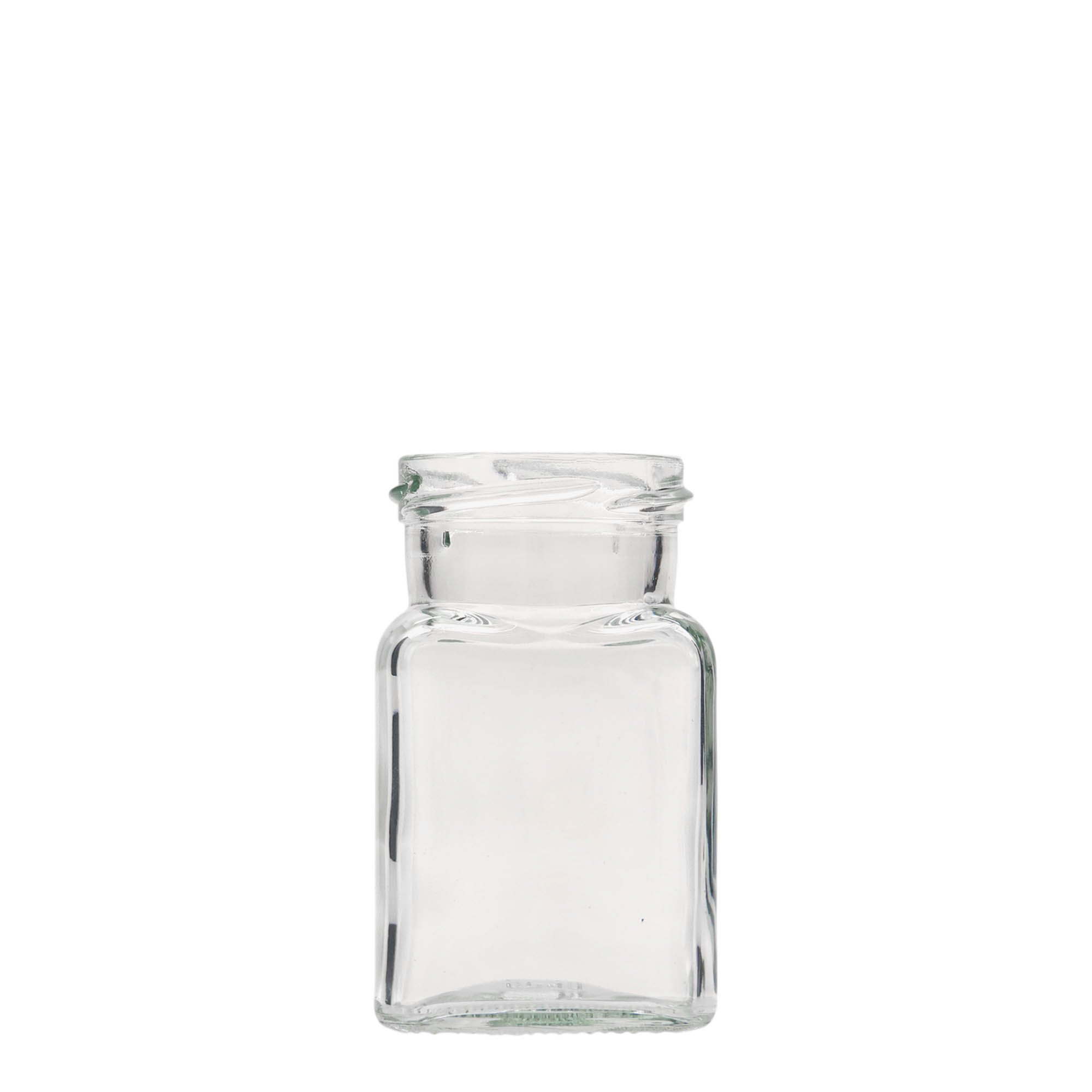 150 ml čtvercová sklenice, hrdlo: Twist-off (TO 53)