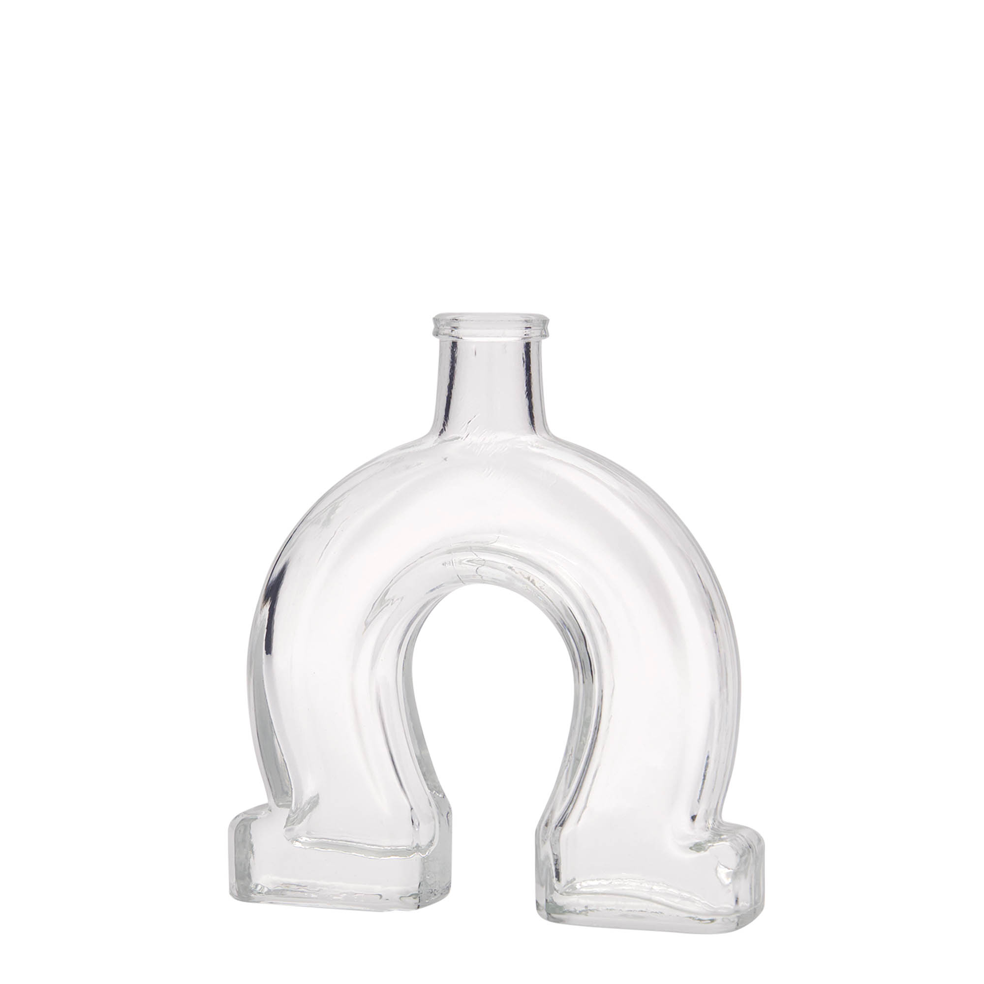 100 ml skleněná láhev „Podkova“, hrdlo: korek