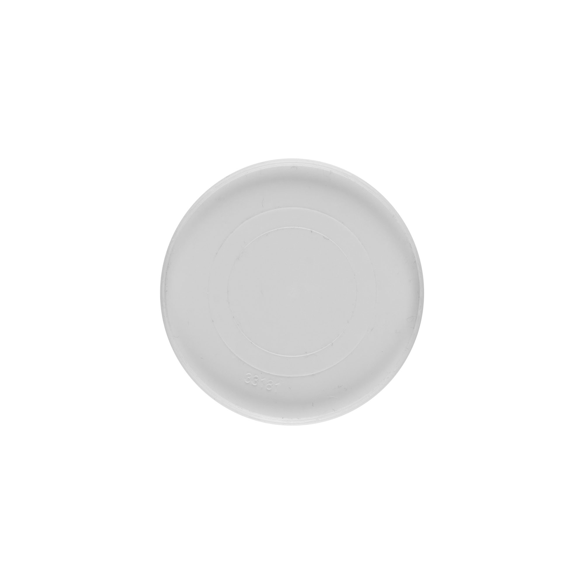 Krycí kotouč pro 30 ml „Bianca“, plast PP, bílý