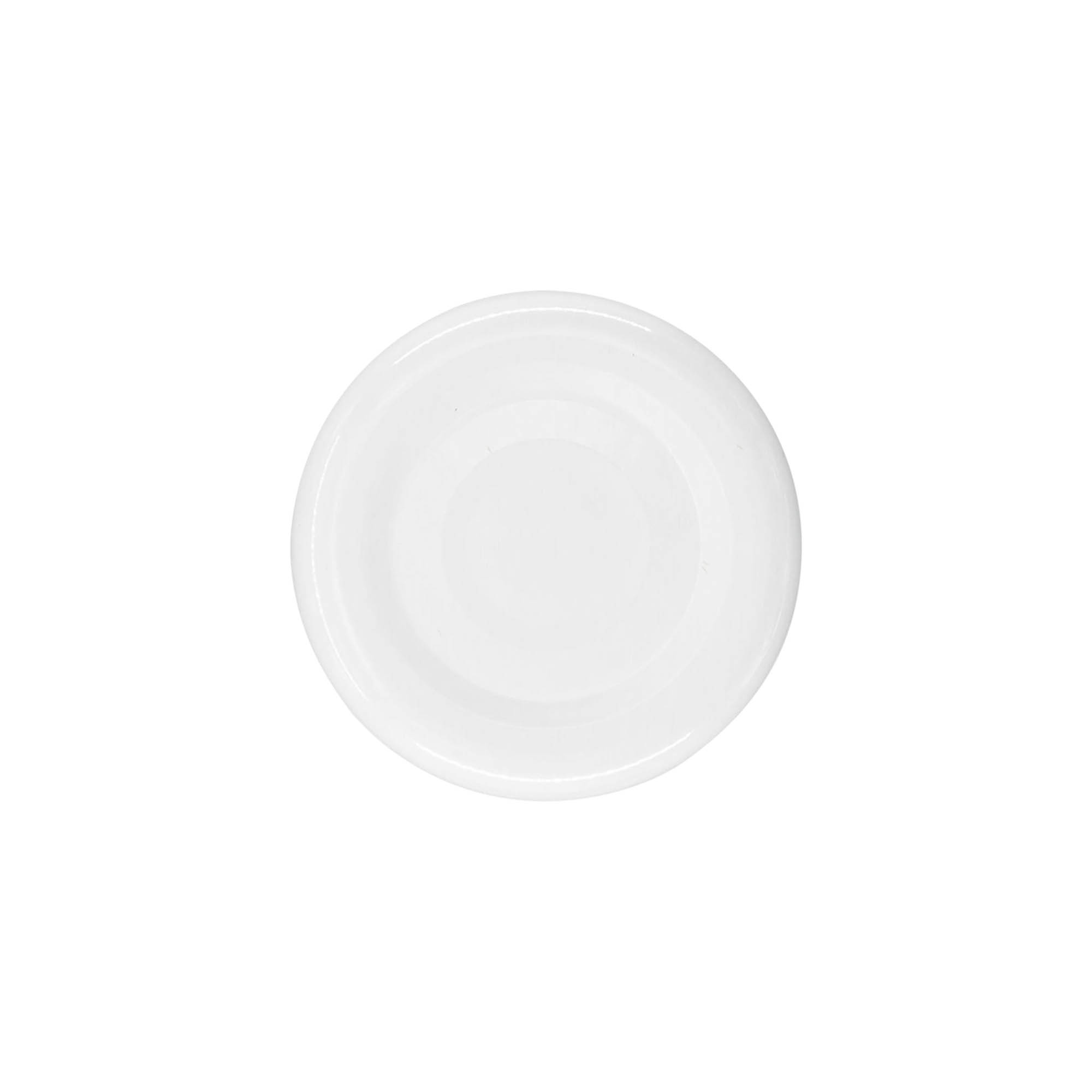 Twist-off víčko, plech, bílé, pro hrdlo: TO 38