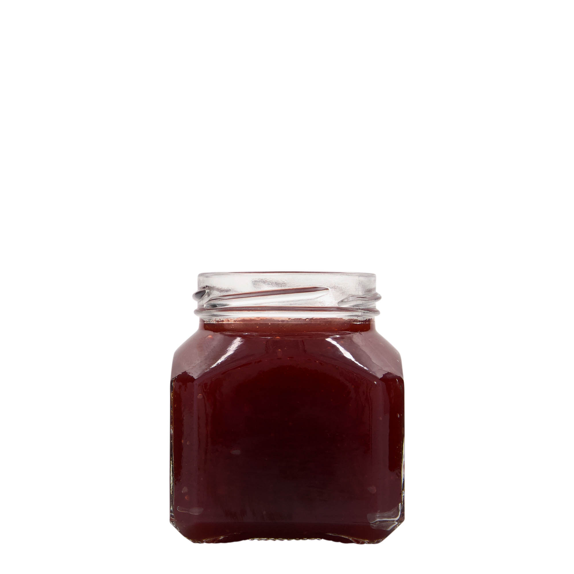 212 ml čtvercová sklenice 'Milán', hrdlo: Twist-Off (TO 58)