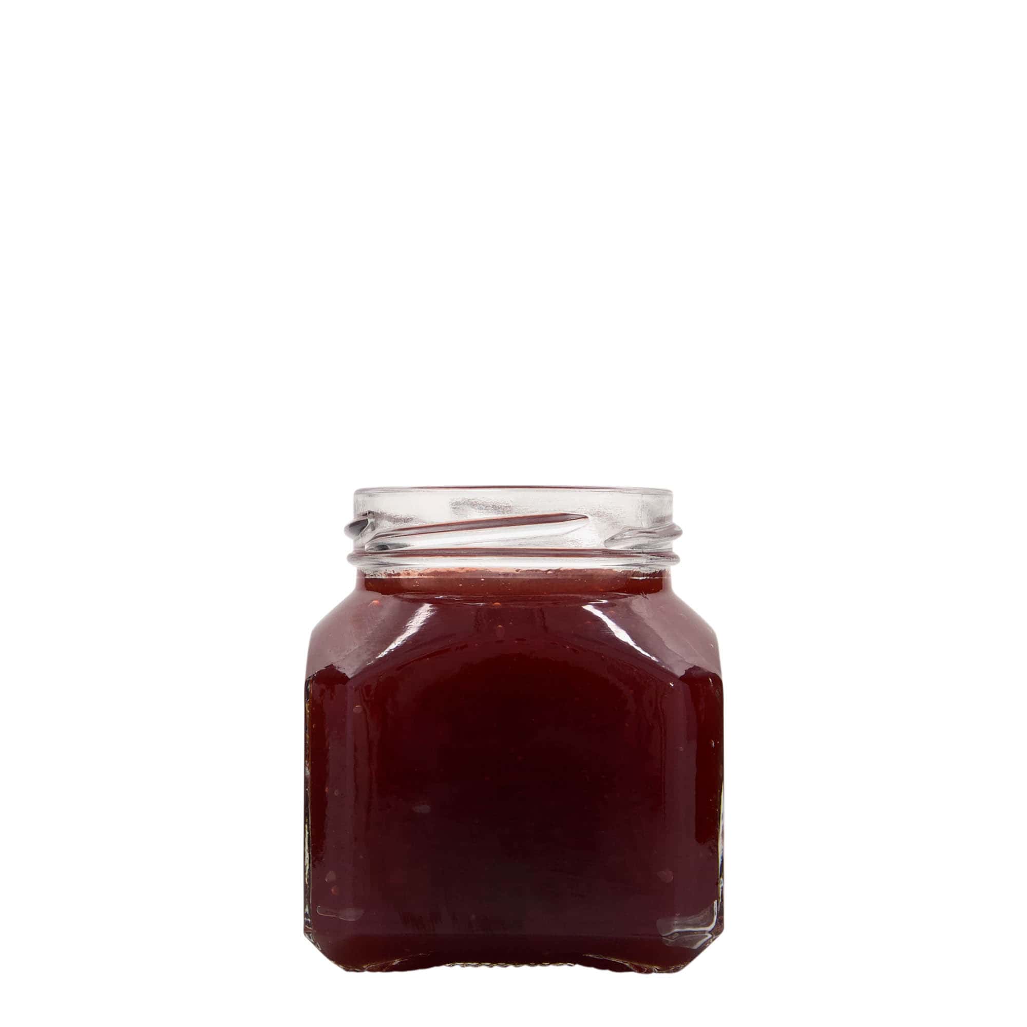 212 ml čtvercová sklenice 'Milán', hrdlo: Twist-Off (TO 58)