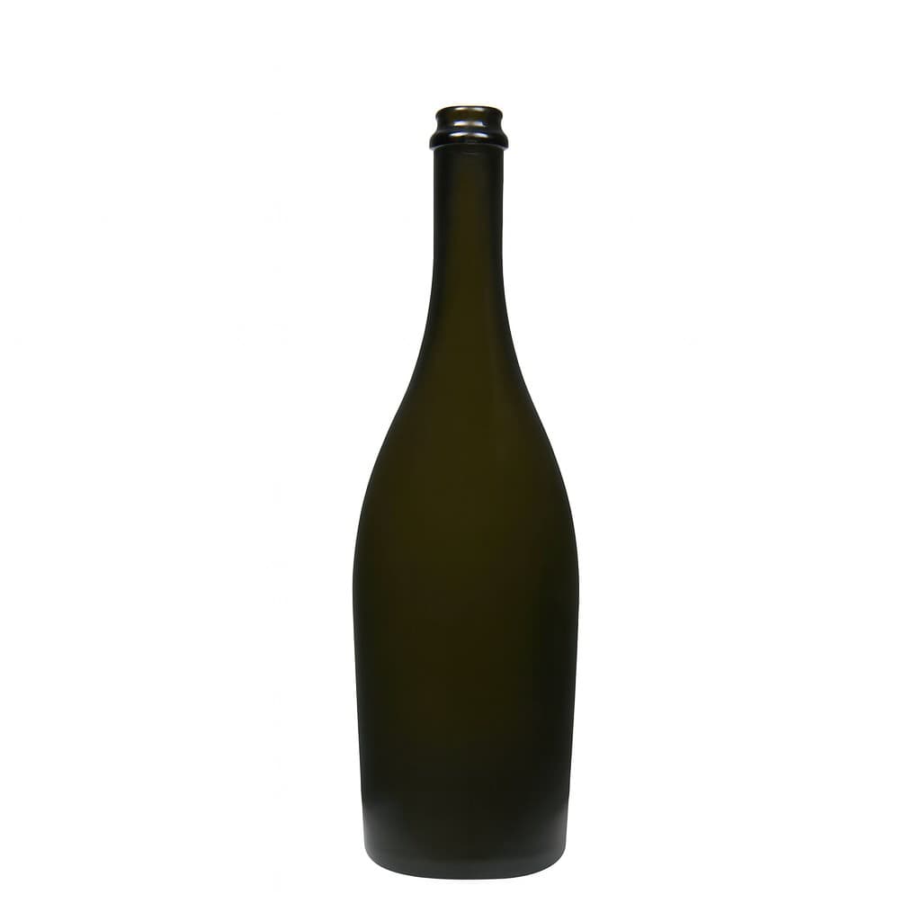 750 ml lahev sektu 'Carmen', sklo, antikně zelená, hrdlo: korunkový uzávěr