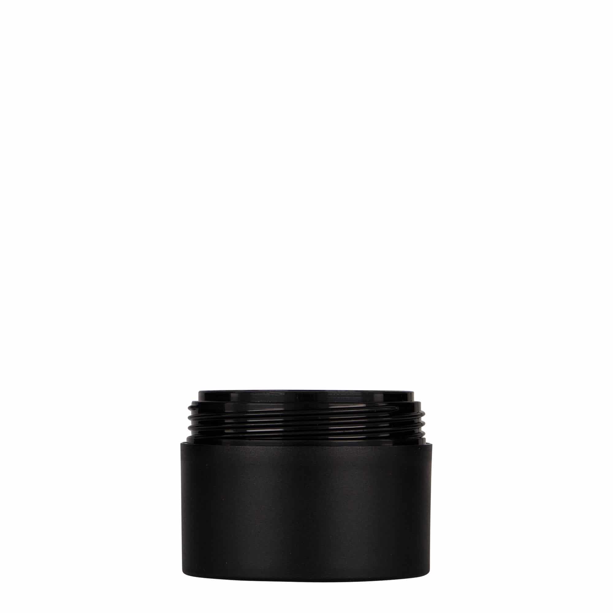 Plastová dóza 50 ml 'Antonella', PP, černá, uzávěr: šroubovací uzávěr Plastová dóza 50 ml 'Antonella', PP, černá, uzávěr: šroubovací uzávěr