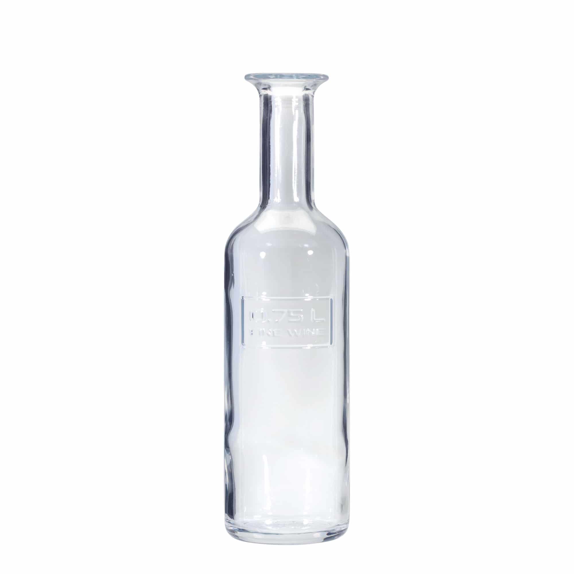 750 ml skleněná láhev 'Optima Fine Wine', hrdlo: korek