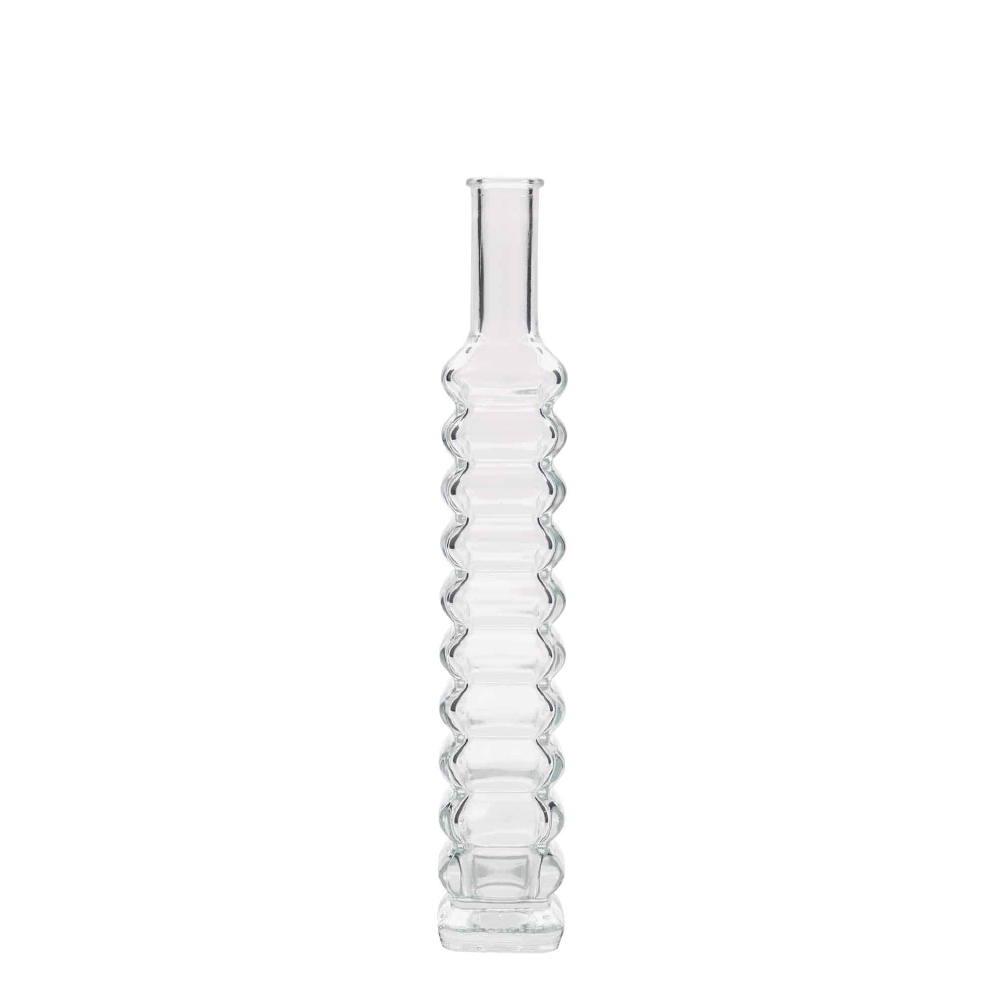 100ml skleněná lahvička „Roma“, čtvercová, hrdlo: korek
