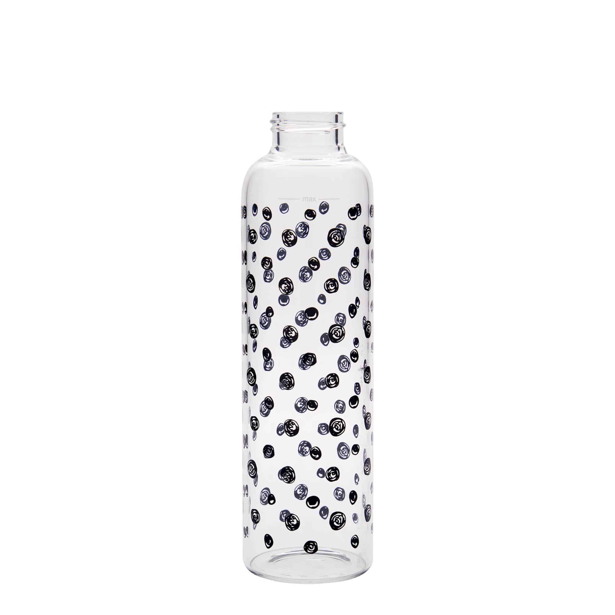 Lahev na pití 500 ml 'Perseus', motiv: černé puntíky, uzávěr: šroubovací uzávěr