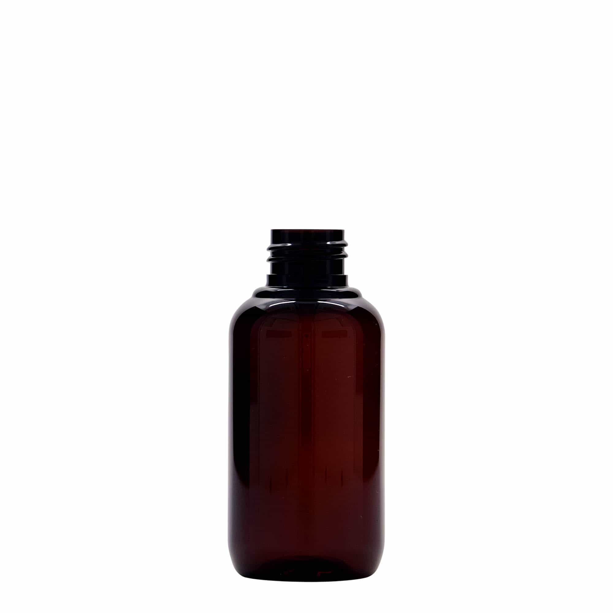 100 ml recyklovatelná plastová lahvička 'Victor's Best', PCR, hnědá, hrdlo: 24/410