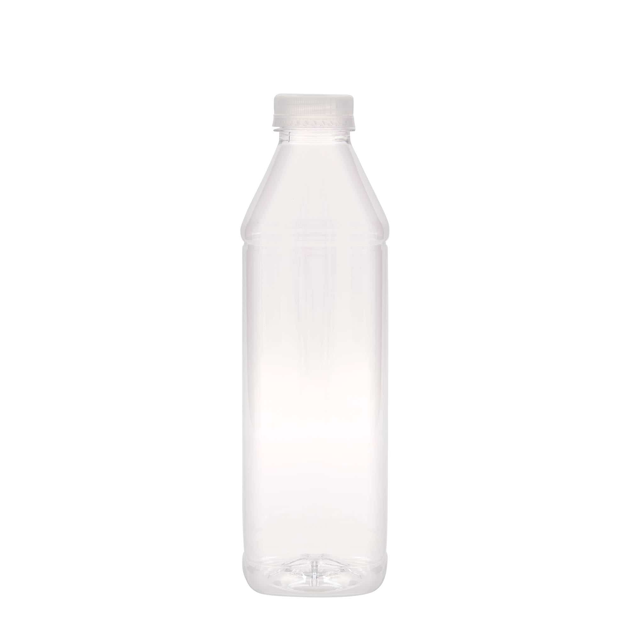 PET lahev 1000 ml Milk and Juice Carré, čtvercová, plast, ústí: 38 mm