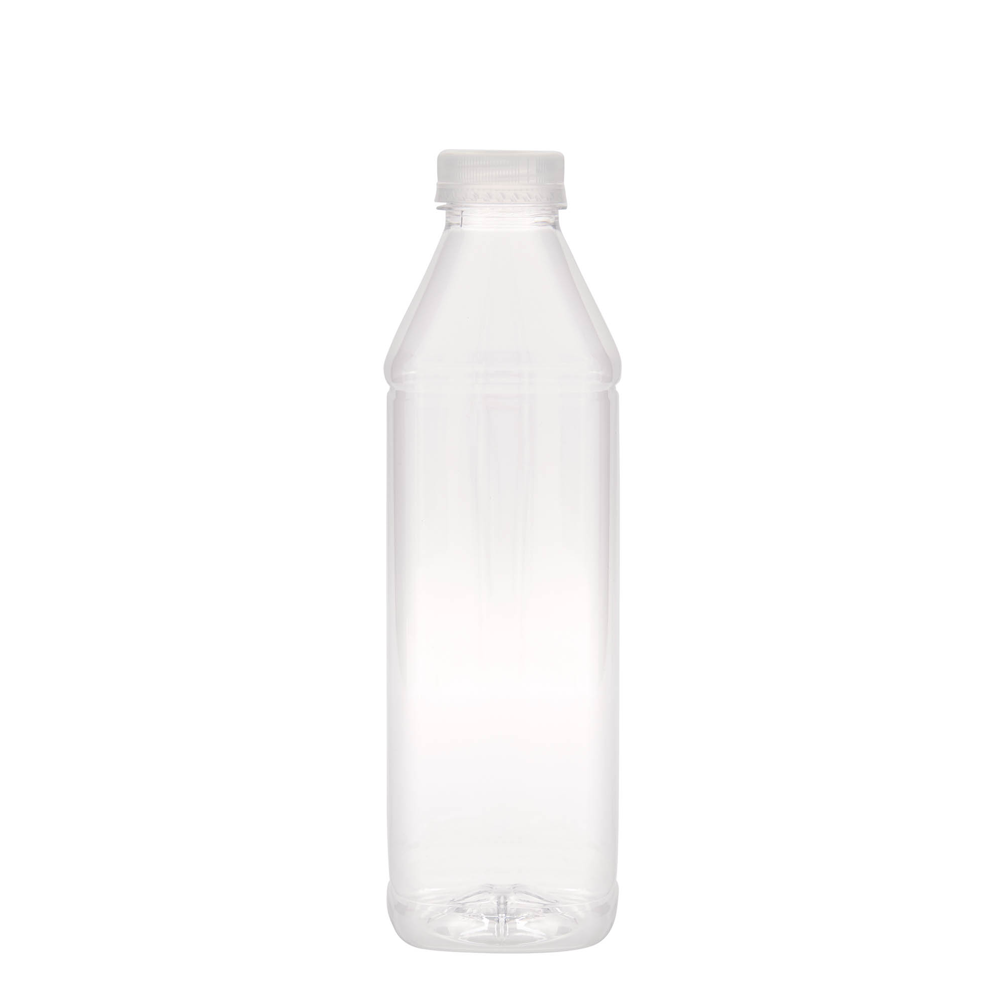1.000 ml PET láhev 'Milk and Juice Carré', čtvercová, plastová, hrdlo: 38 mm 1.000 ml PET láhev 'Milk and Juice Carré', čtvercová, plastová, hrdlo: 38 mm