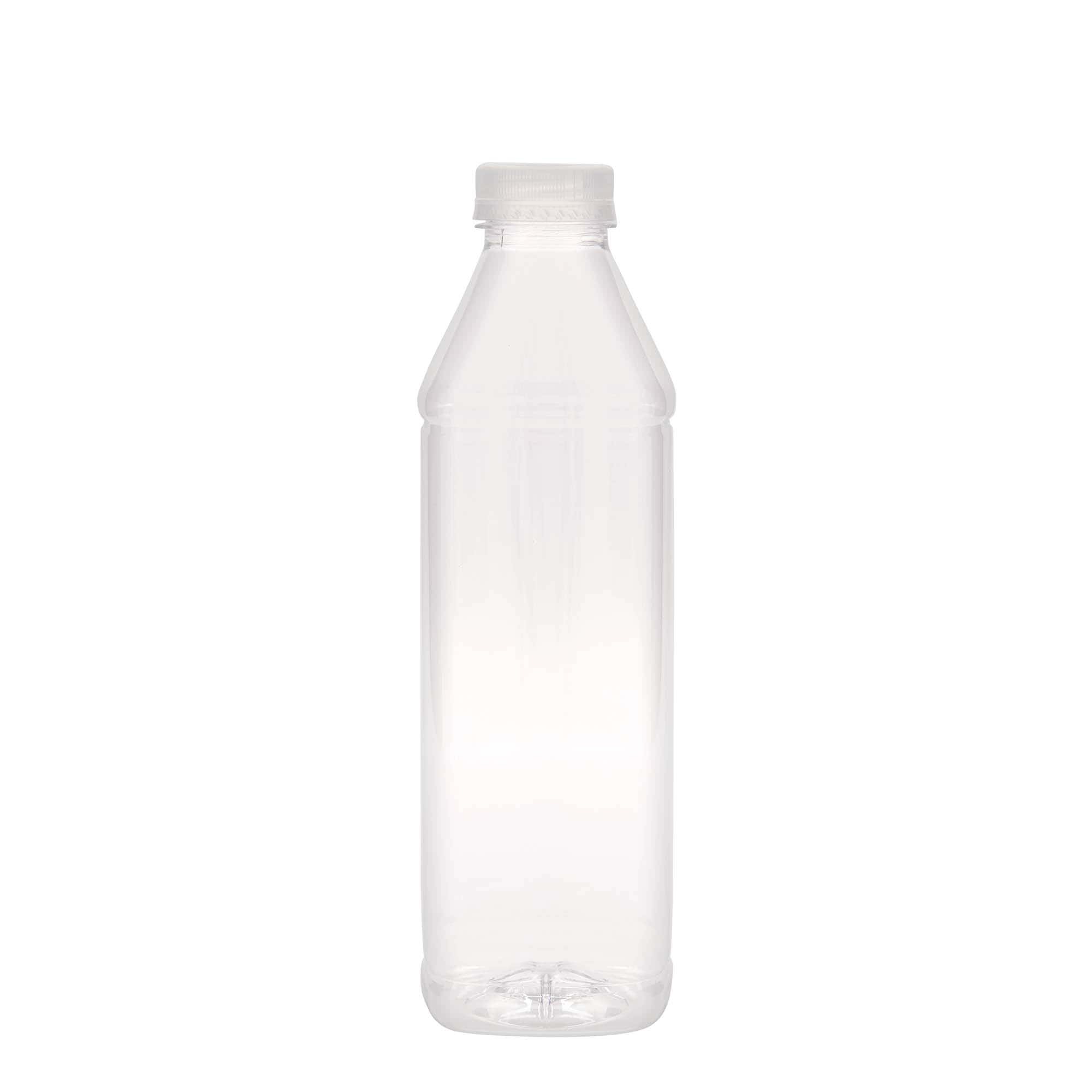 1.000 ml PET láhev 'Milk and Juice Carré', čtvercová, plastová, hrdlo: 38 mm