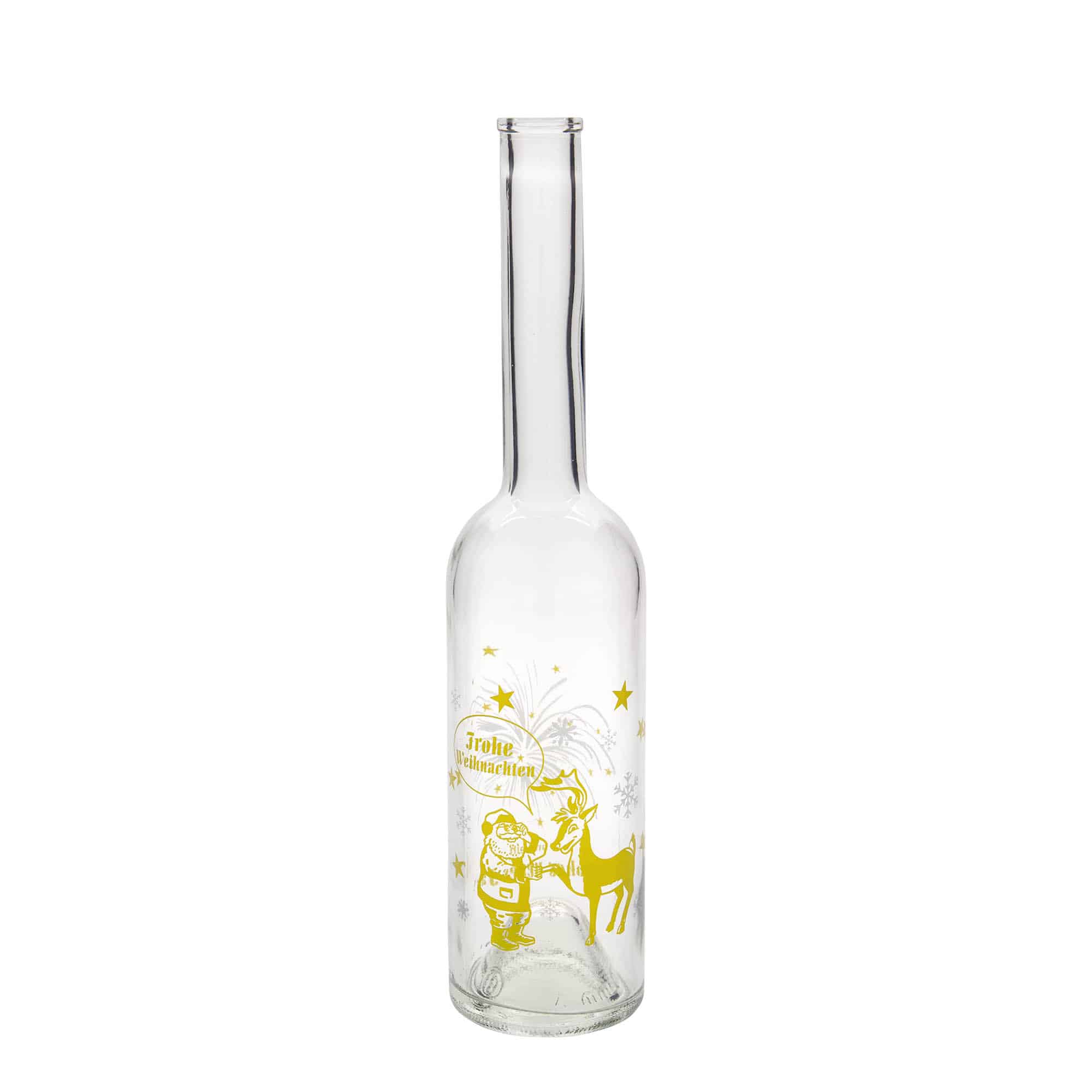 500 ml skleněná láhev 'Opera', motiv: ohňostroj, hrdlo: korek