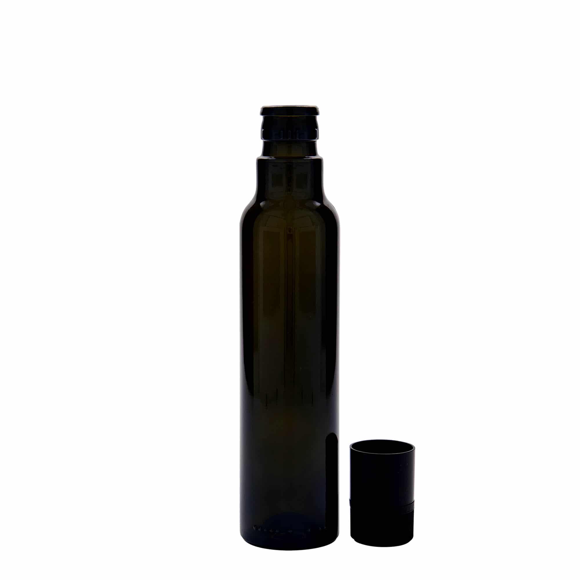Lahev na ocet/olej 250 ml 'Willy New', sklo, starožitná zelená, ústí: DOP