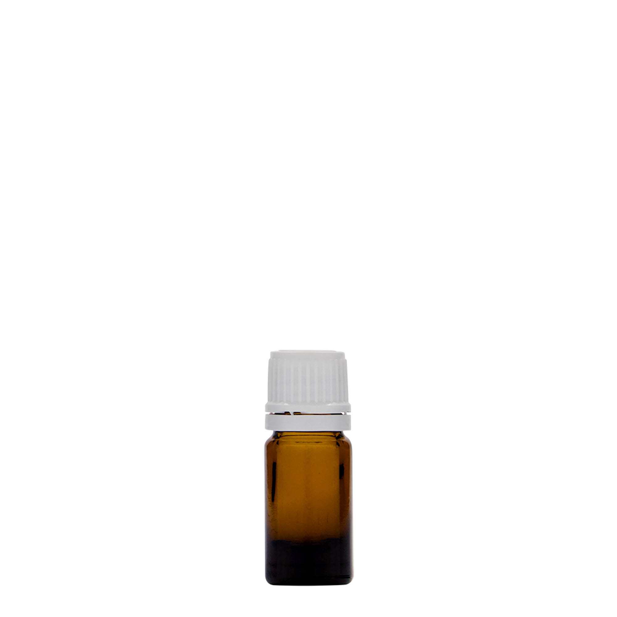 5 ml lékovka, sklo, hnědá, hrdlo: DIN 18
