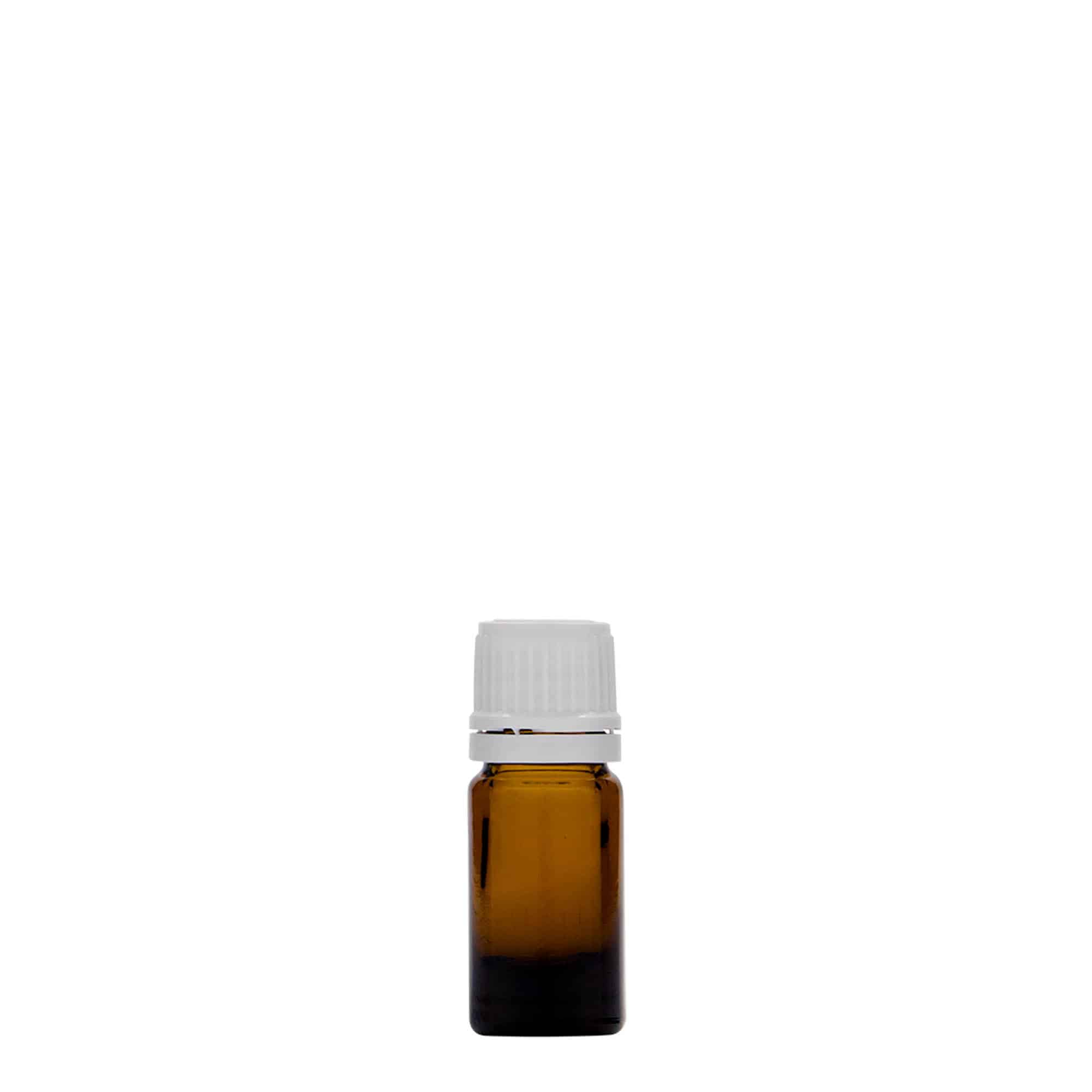5 ml lékovka, sklo, hnědá, hrdlo: DIN 18