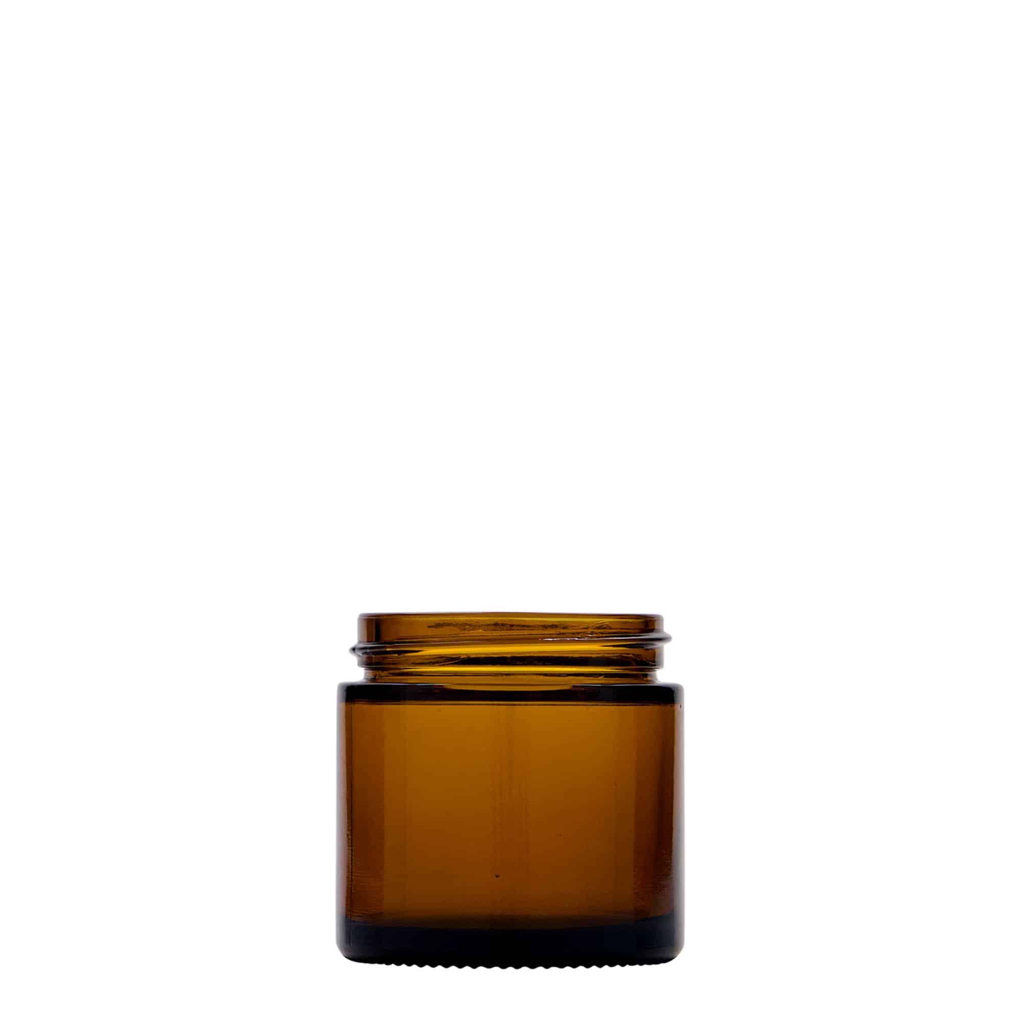 Kelímek 60 ml 'Brown Line', sklo, hnědý, uzávěr: šroubovací uzávěr Kelímek 60 ml 'Brown Line', sklo, hnědý, uzávěr: šroubovací uzávěr