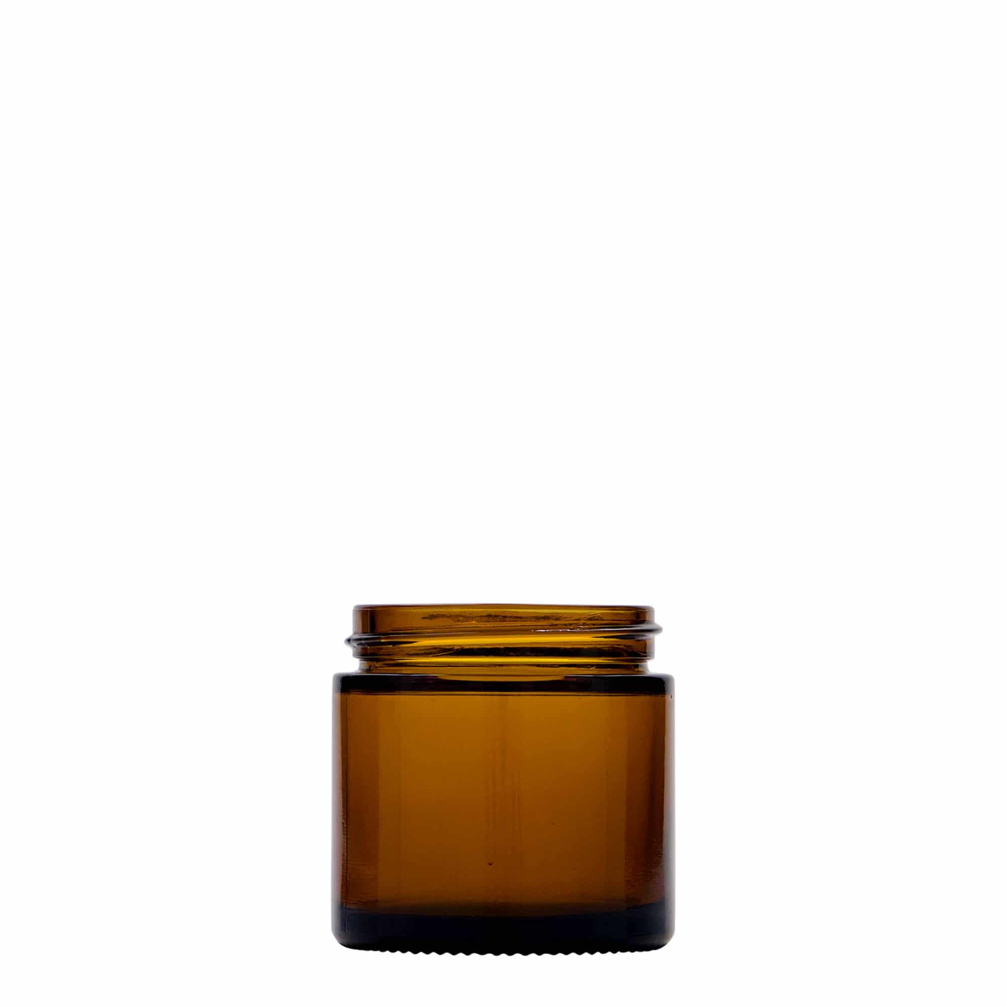 60 ml kelímek 'Brown Line', sklo, hnědý, hrdlo: závitové uzávěr
