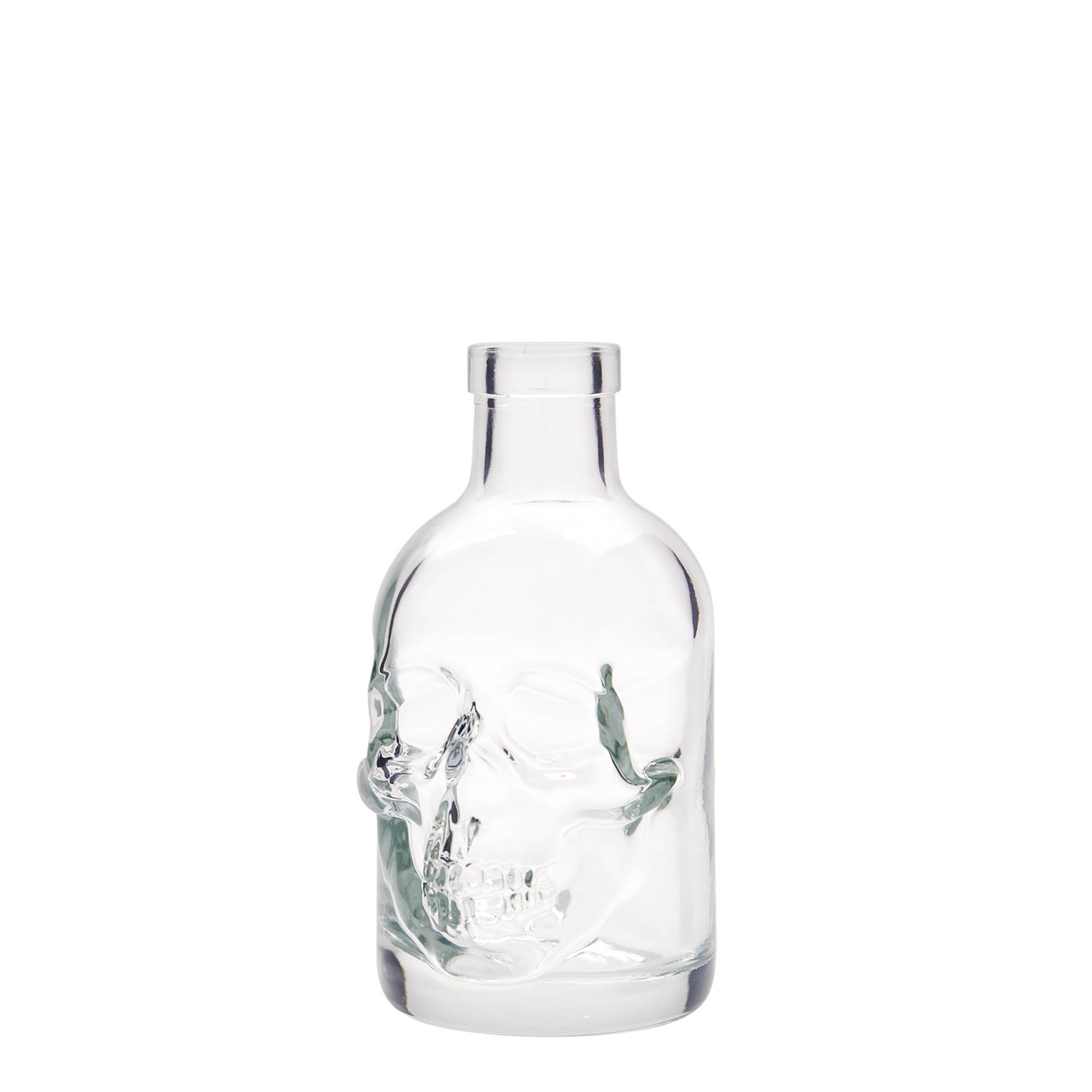 200 ml skleněná láhev 'Lebka', hrdlo: korek 200 ml skleněná láhev 'Lebka', hrdlo: korek