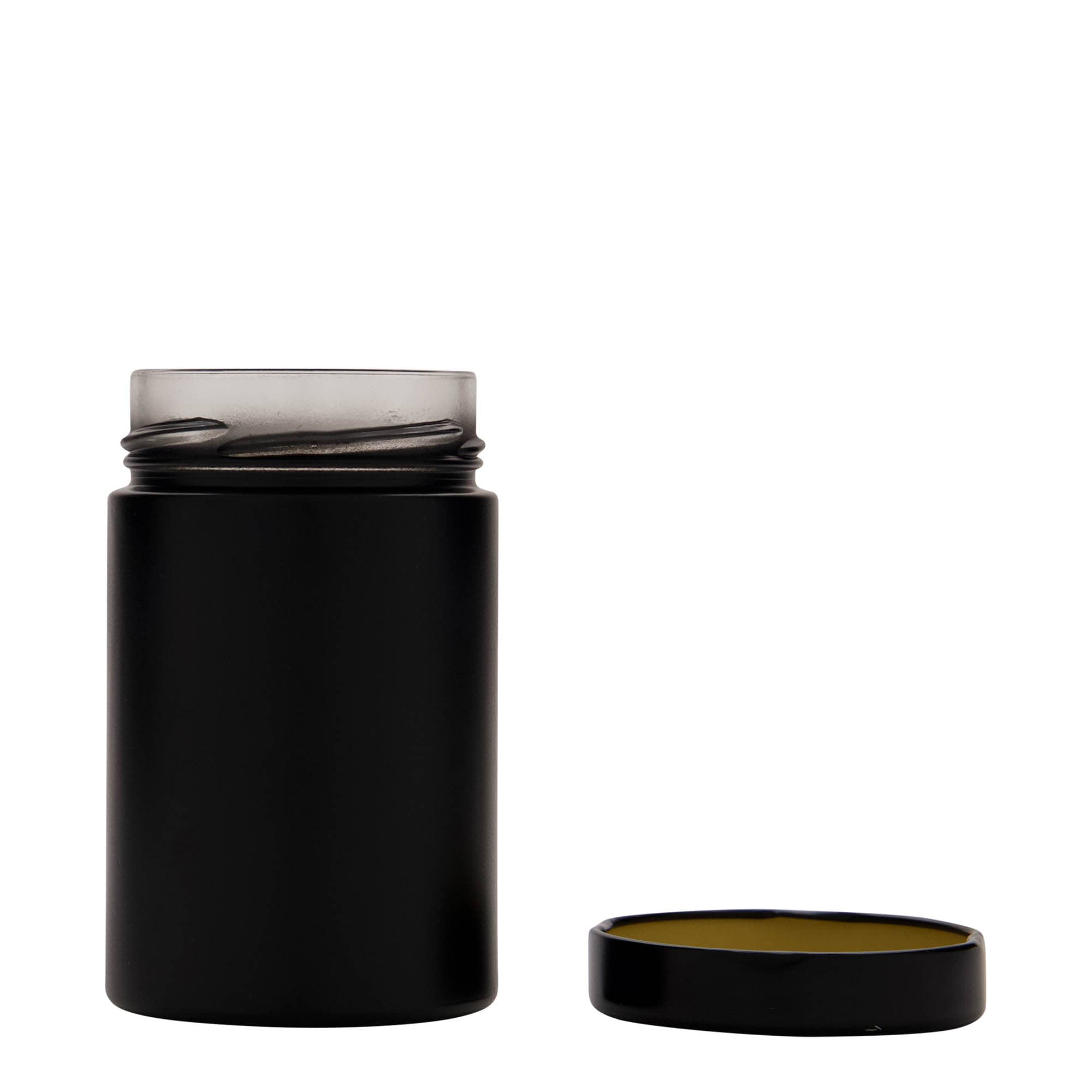 327 ml kulaté sklo 'Aurora', černé, hrdlo: Deep-Twist-Off (DTO 66)