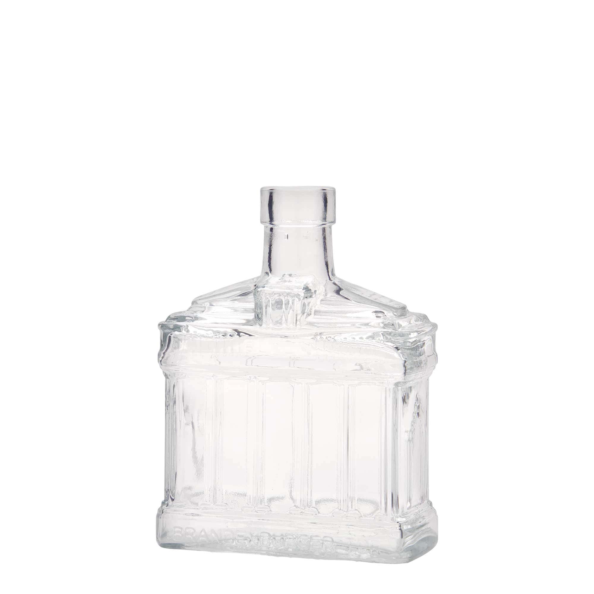 200 ml skleněná láhev 'Brandenburská brána', hrdlo: korek