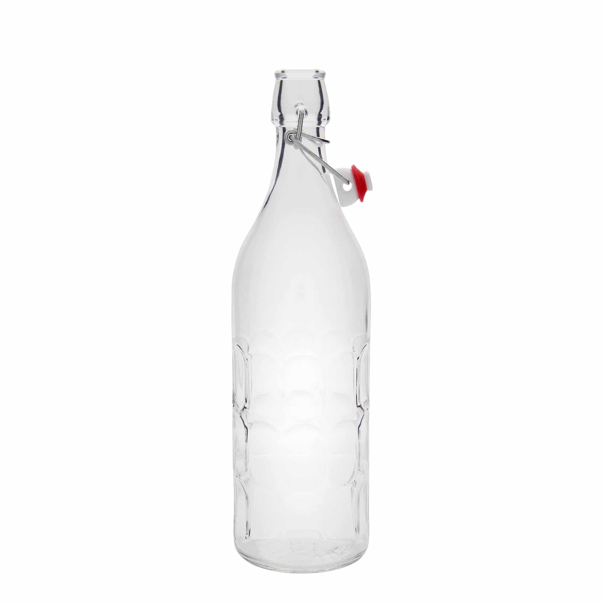 Skleněná lahev 1000 ml Moresca, uzávěr: třmenový uzávěr