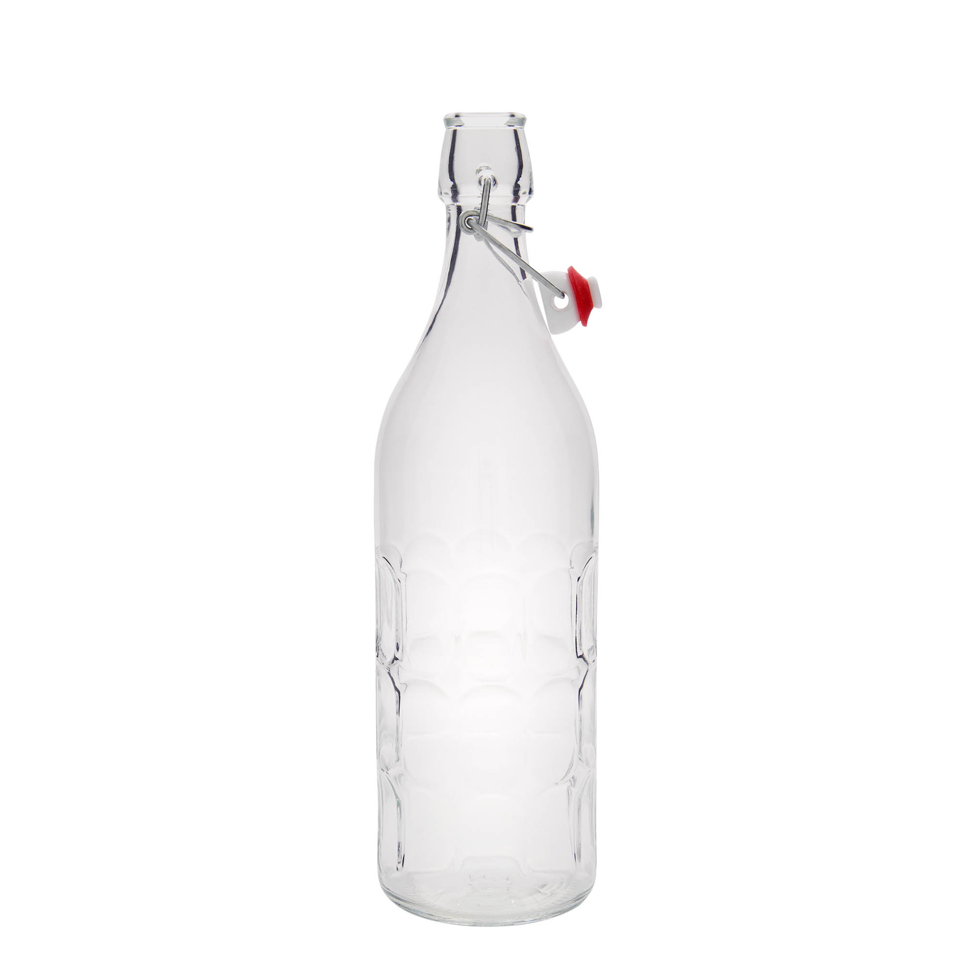 1.000 ml skleněná láhev Moresca, hrdlo: uzávěr s pákou