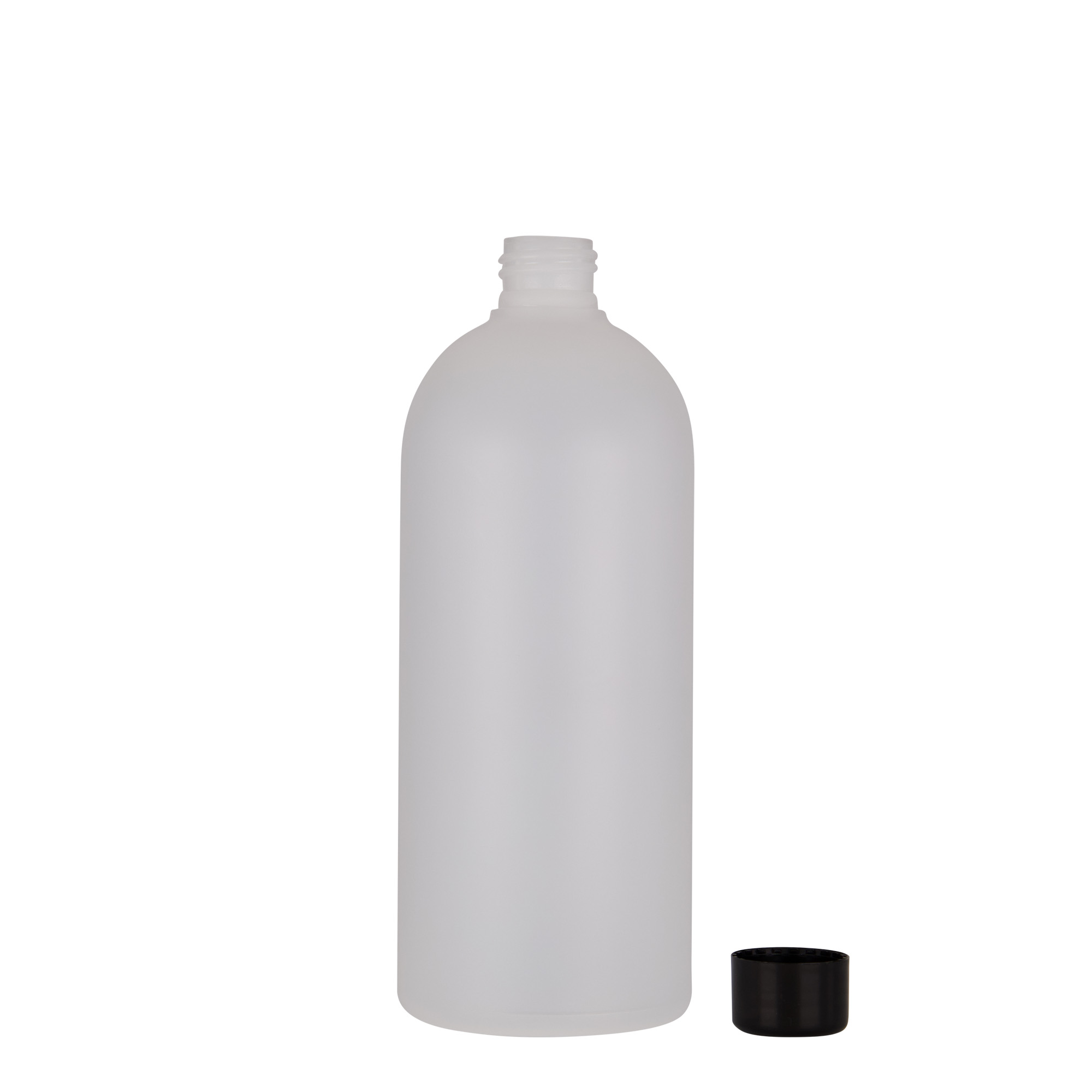 500 ml plastová láhev „Tuffy“, HDPE, přírodní, hrdlo: 24/410
