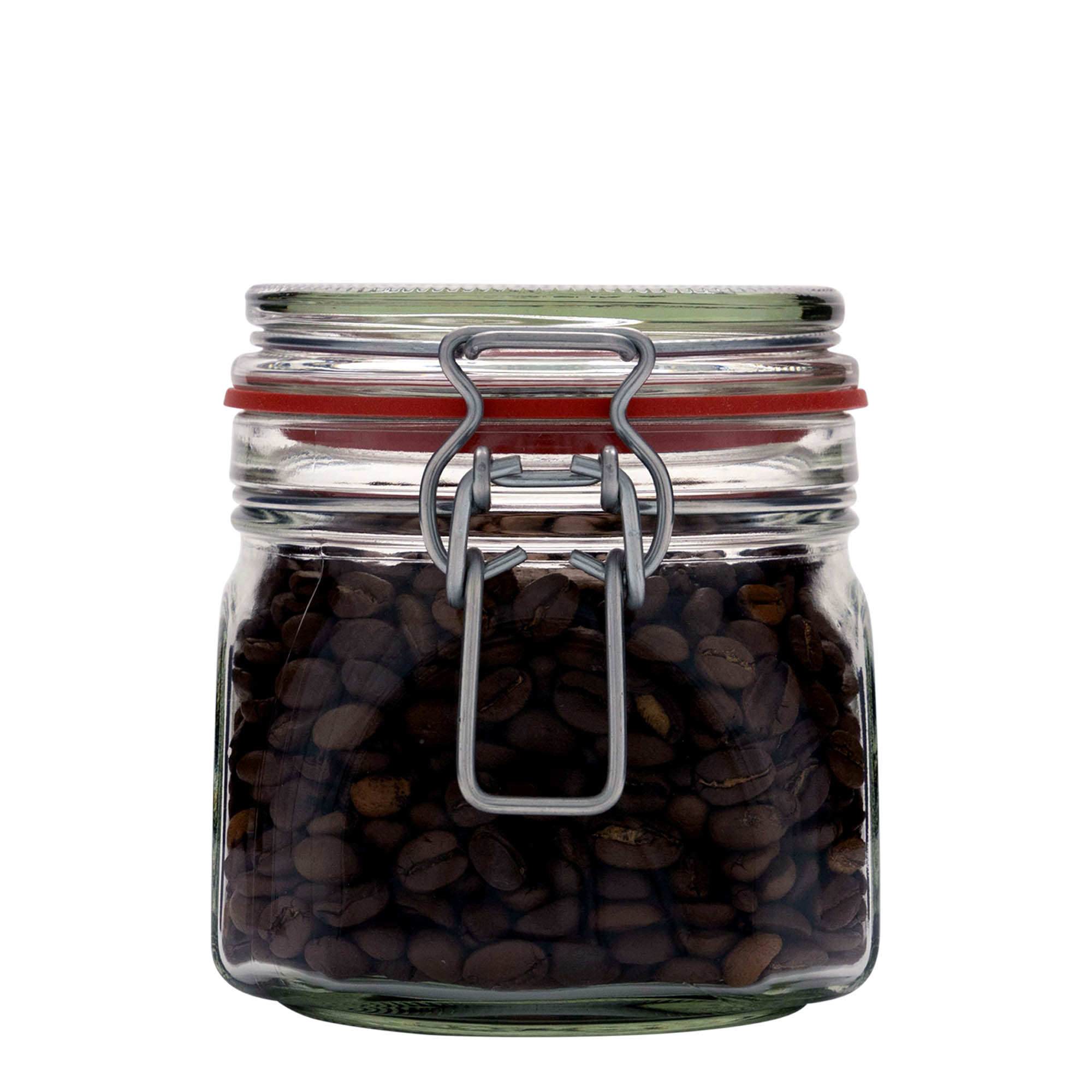 630 ml sklenice se závěsným drátěným uzávěrem, čtvercová, hrdlo: závěsný drátěný uzávěr 630 ml sklenice se závěsným drátěným uzávěrem, čtvercová, hrdlo: závěsný drátěný uzávěr