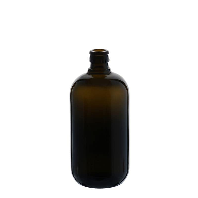 Lahev na ocet/olej 750 ml 'Biolio', sklo, starožitná zelená, ústí: DOP Lahev na ocet/olej 750 ml 'Biolio', sklo, starožitná zelená, ústí: DOP