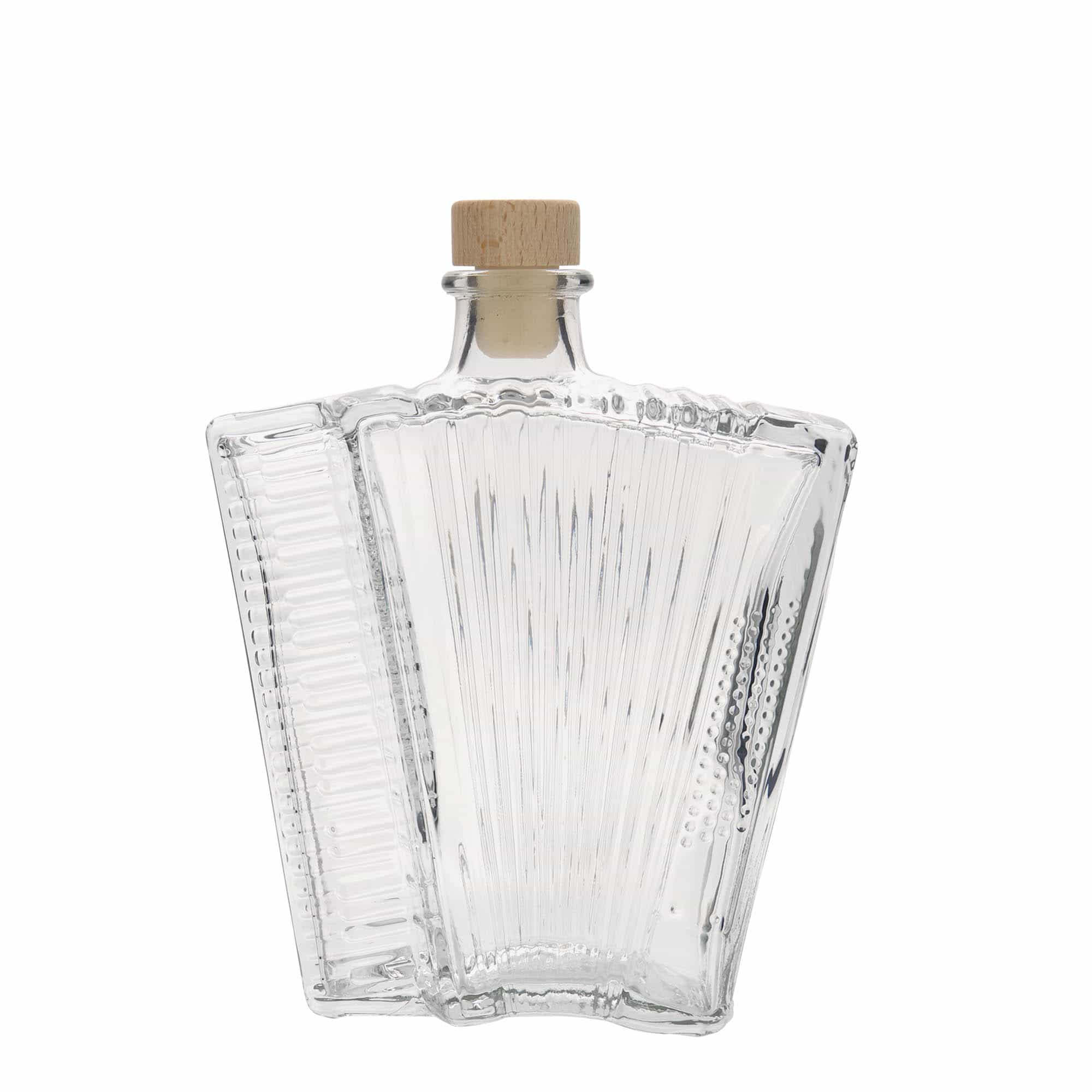 Skleněná lahev 500 ml 'Akordeon', uzávěr: korek