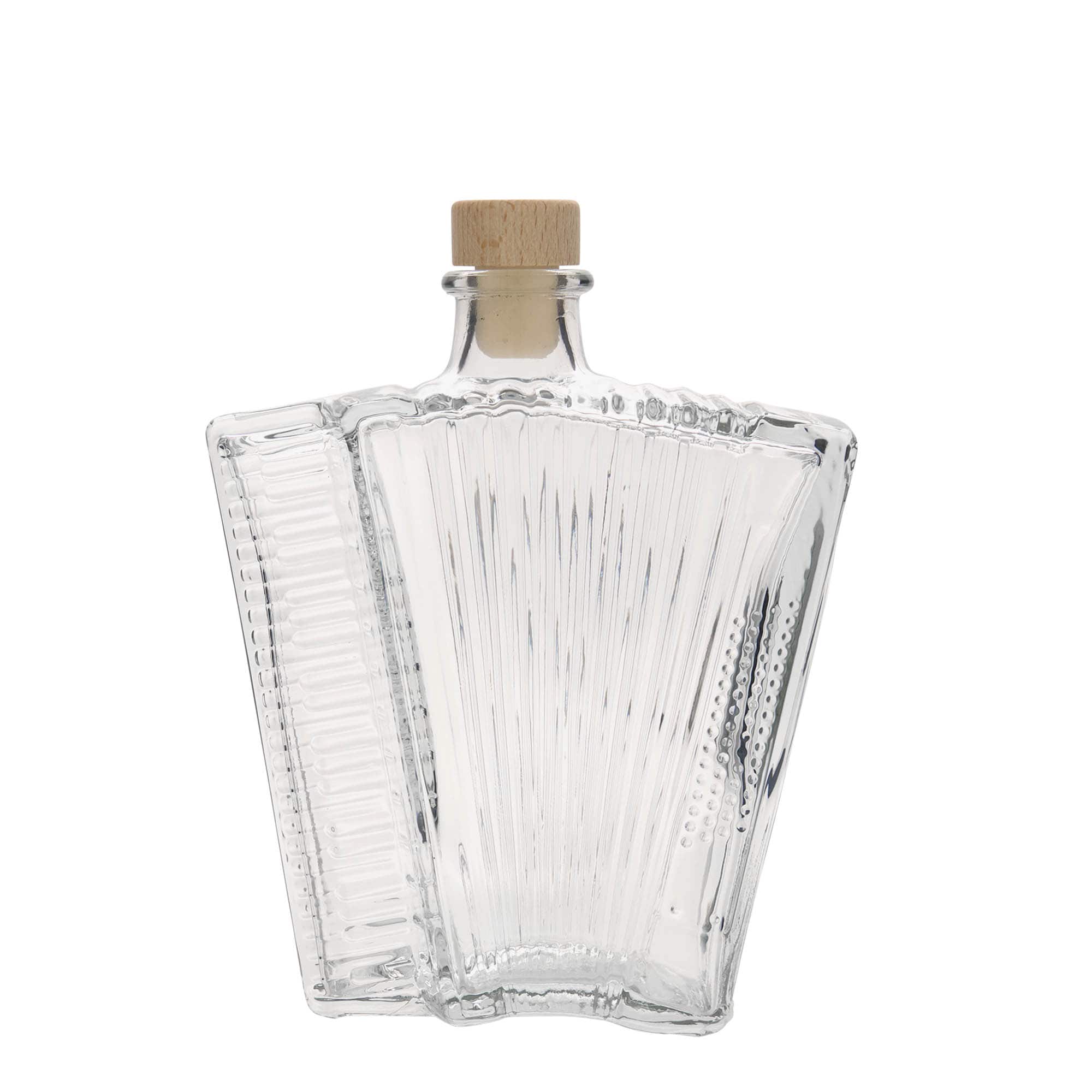 500 ml skleněná láhev „Akkordeon“, hrdlo: korek