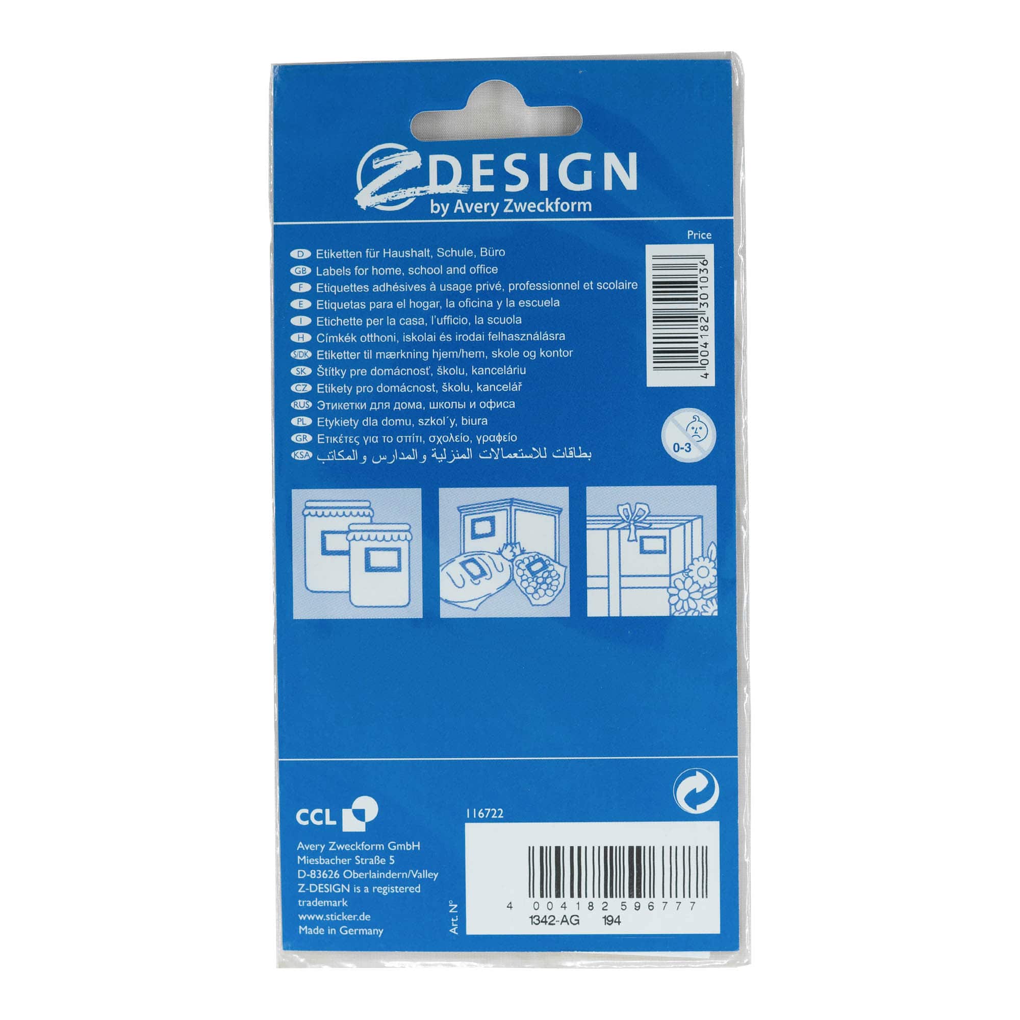 Zweckform etikety „Ovocný koš“, obdélníkové, papírové, vícebarevné Zweckform etikety „Ovocný koš“, obdélníkové, papírové, vícebarevné