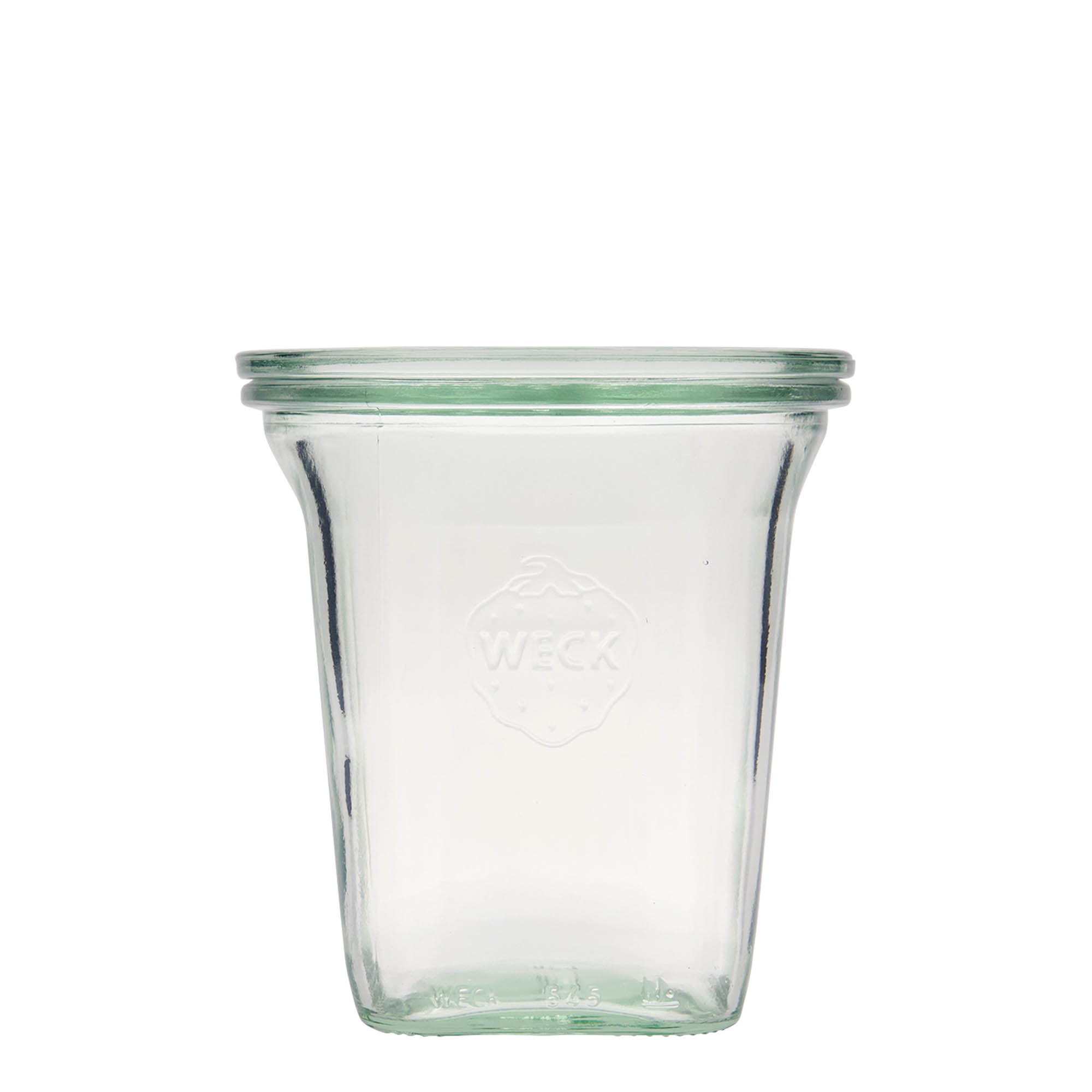 545 ml WECK Quadroglas, čtvercové, hrdlo: kulatý okraj 545 ml WECK Quadroglas, čtvercové, hrdlo: kulatý okraj