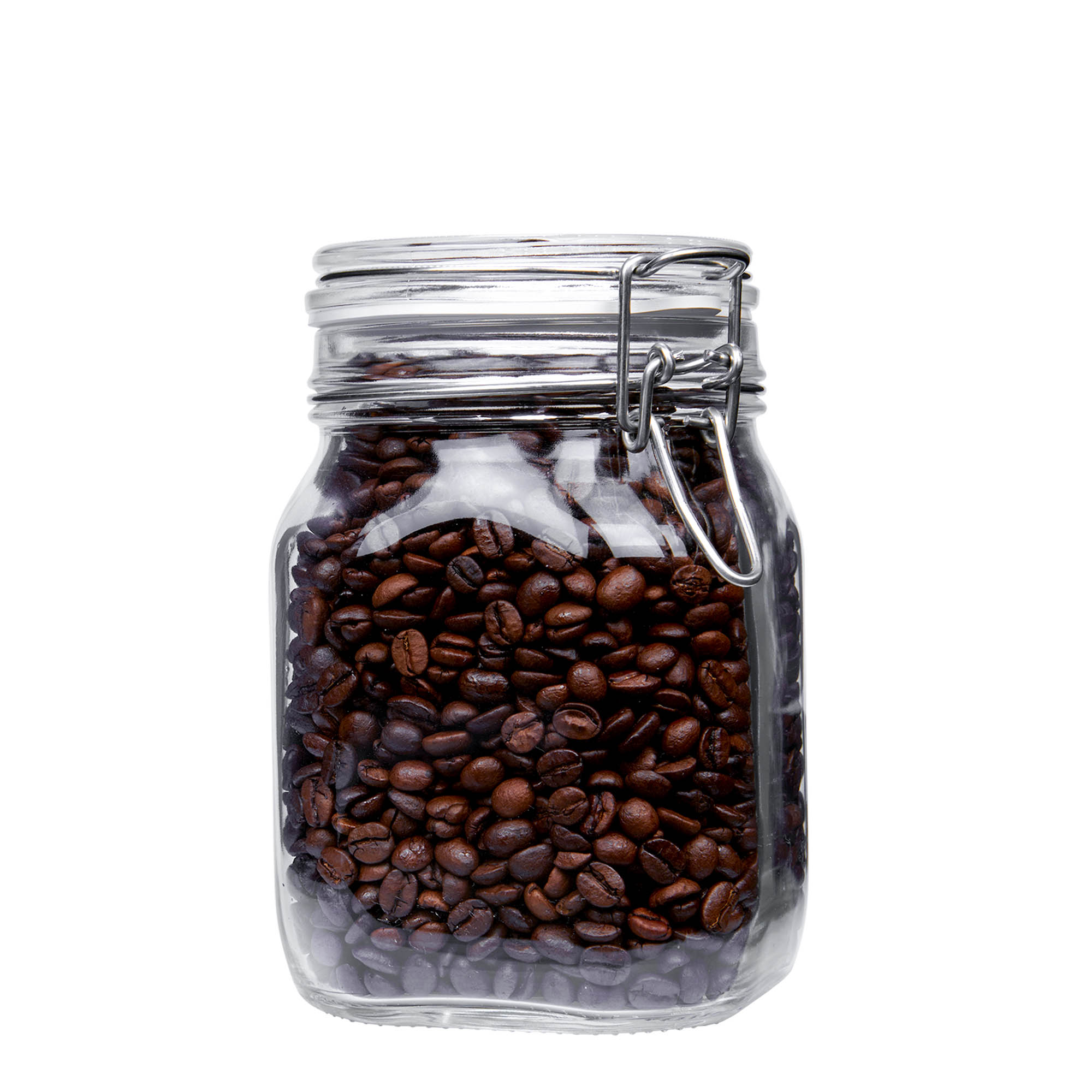 1.000 ml drátěná uzávěrová sklenice 'Fido', čtvercová, hrdlo: drátěný uzávěr 1.000 ml drátěná uzávěrová sklenice 'Fido', čtvercová, hrdlo: drátěný uzávěr