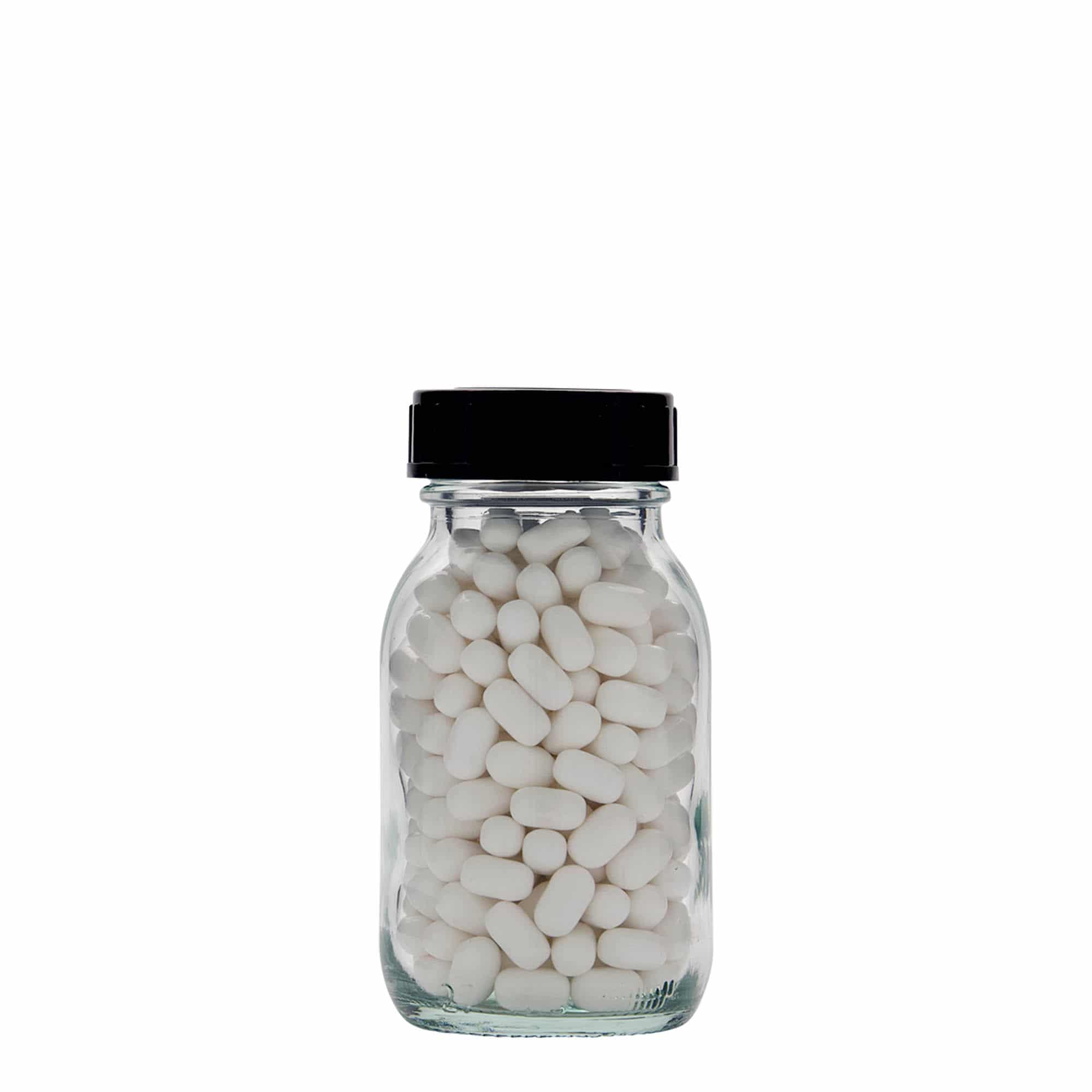 125 ml širokohrdlá sklenice, hrdlo: DIN 40