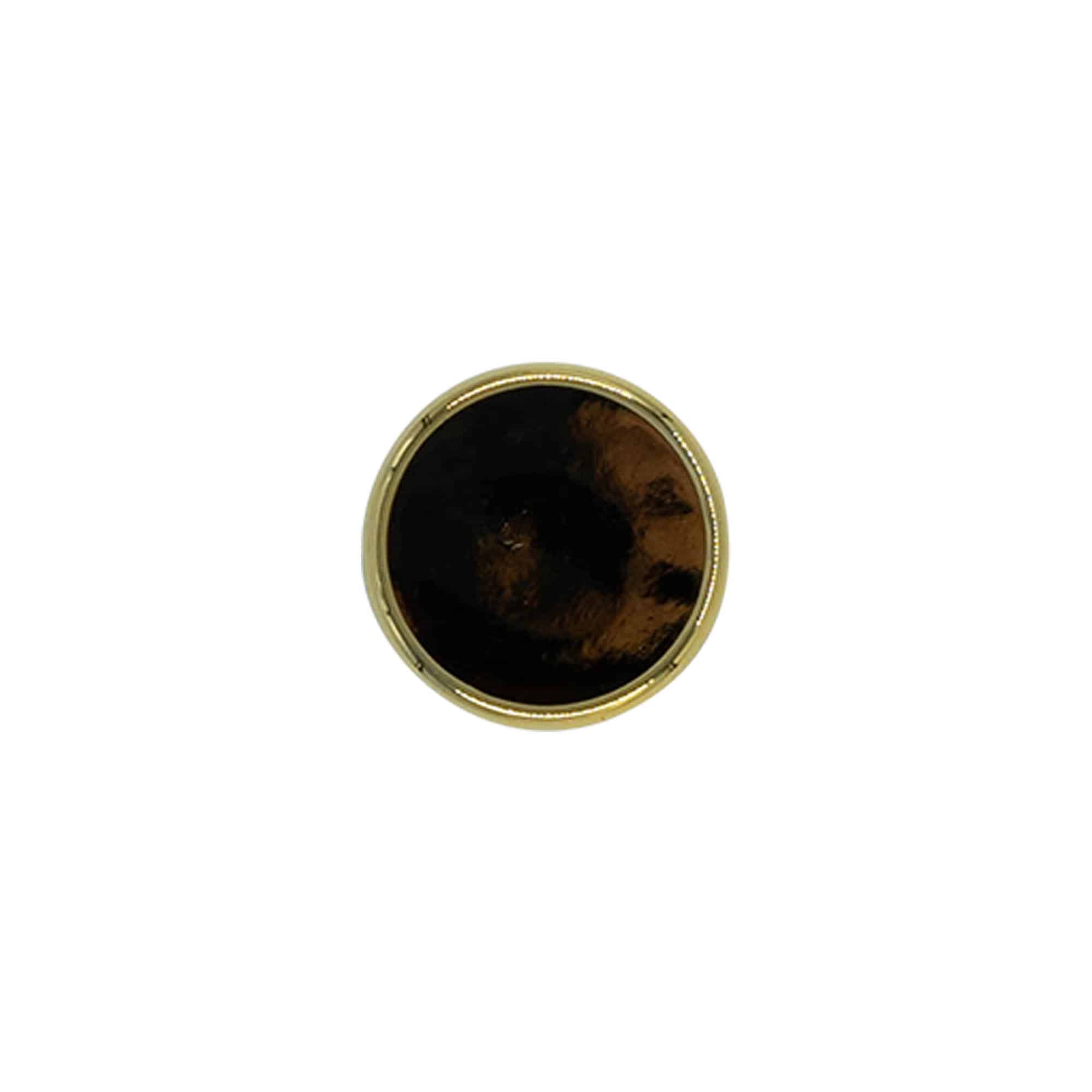 Rukojeťový korek 19 mm, plast, zlatý, pro hrdlo: korek