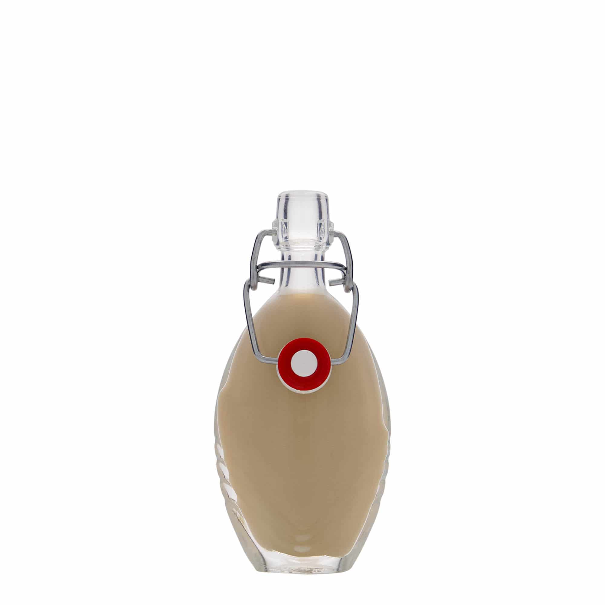 Skleněná lahev 40 ml 'Florence', oválná, uzávěr: třmenový uzávěr