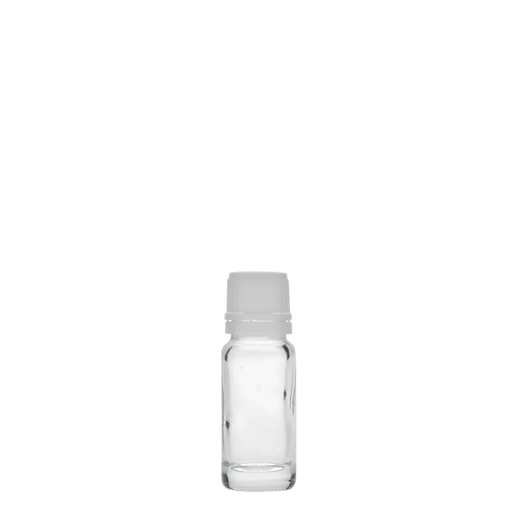 10 ml lékovka, sklo, hrdlo: DIN 18