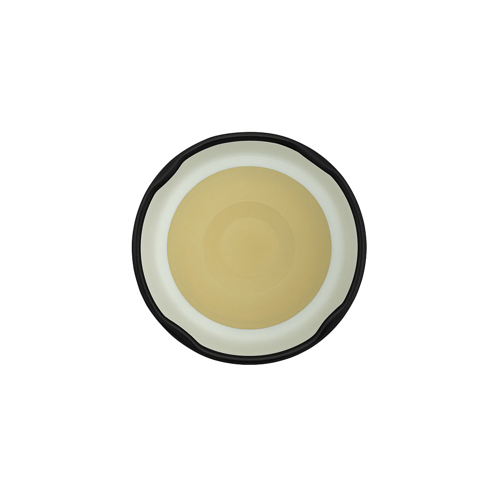 Twist-Off-krytka, bílý plech, černá, pro hrdlo: TO 48