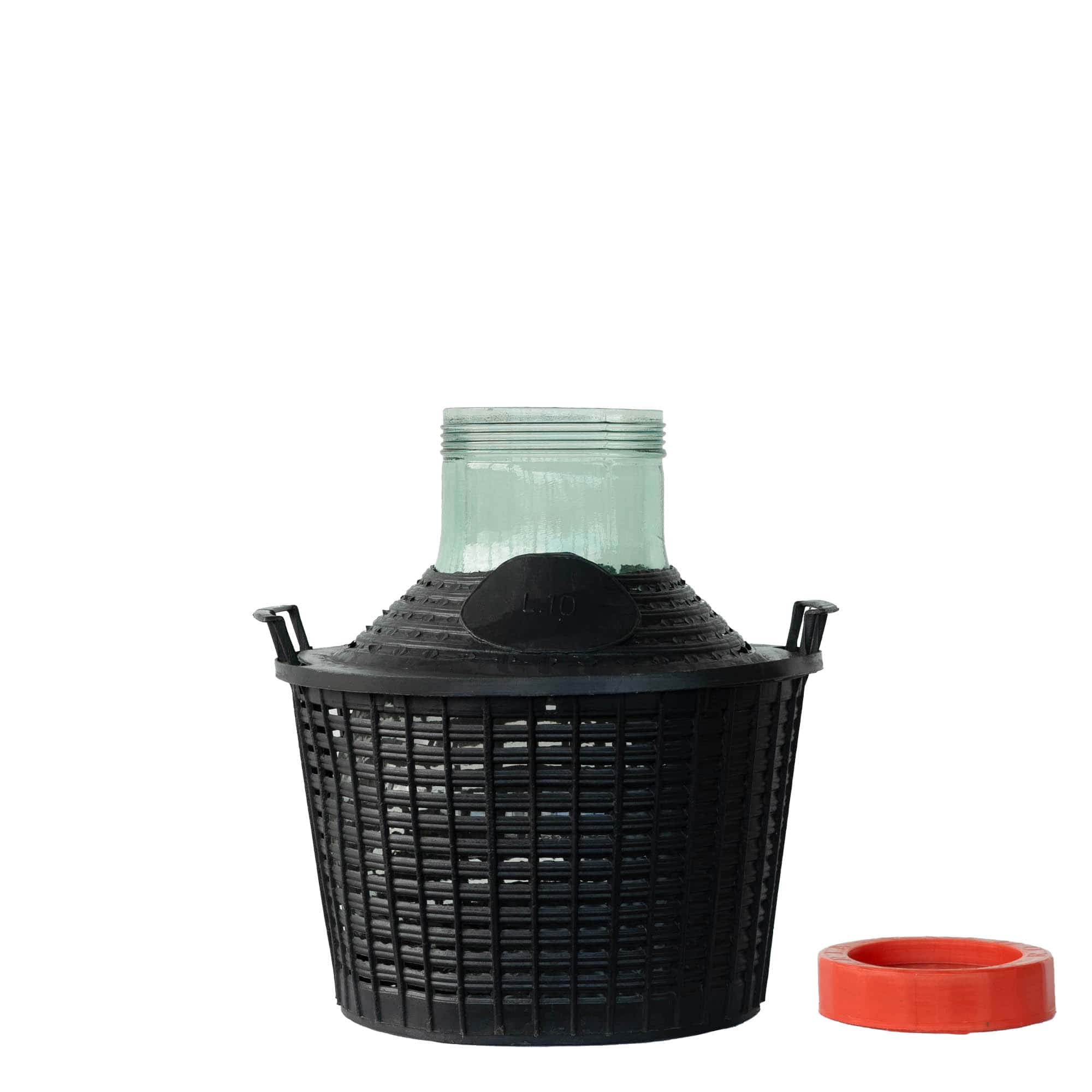 10 l balónová láhev široký hrdlem, sklo, hrdlo: závitové uzávěr