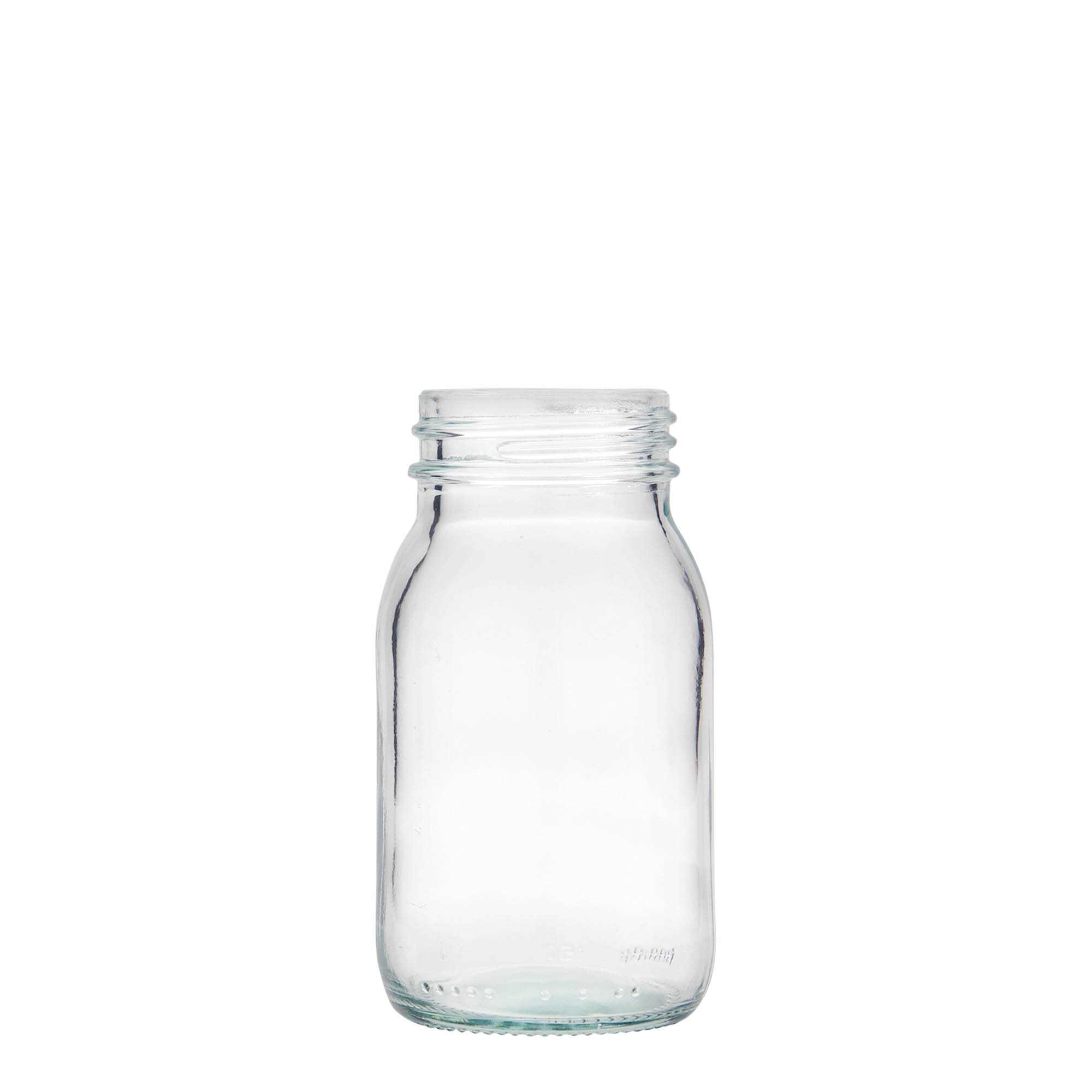 150 ml širokohrdlá sklenice, hrdlo: DIN 45