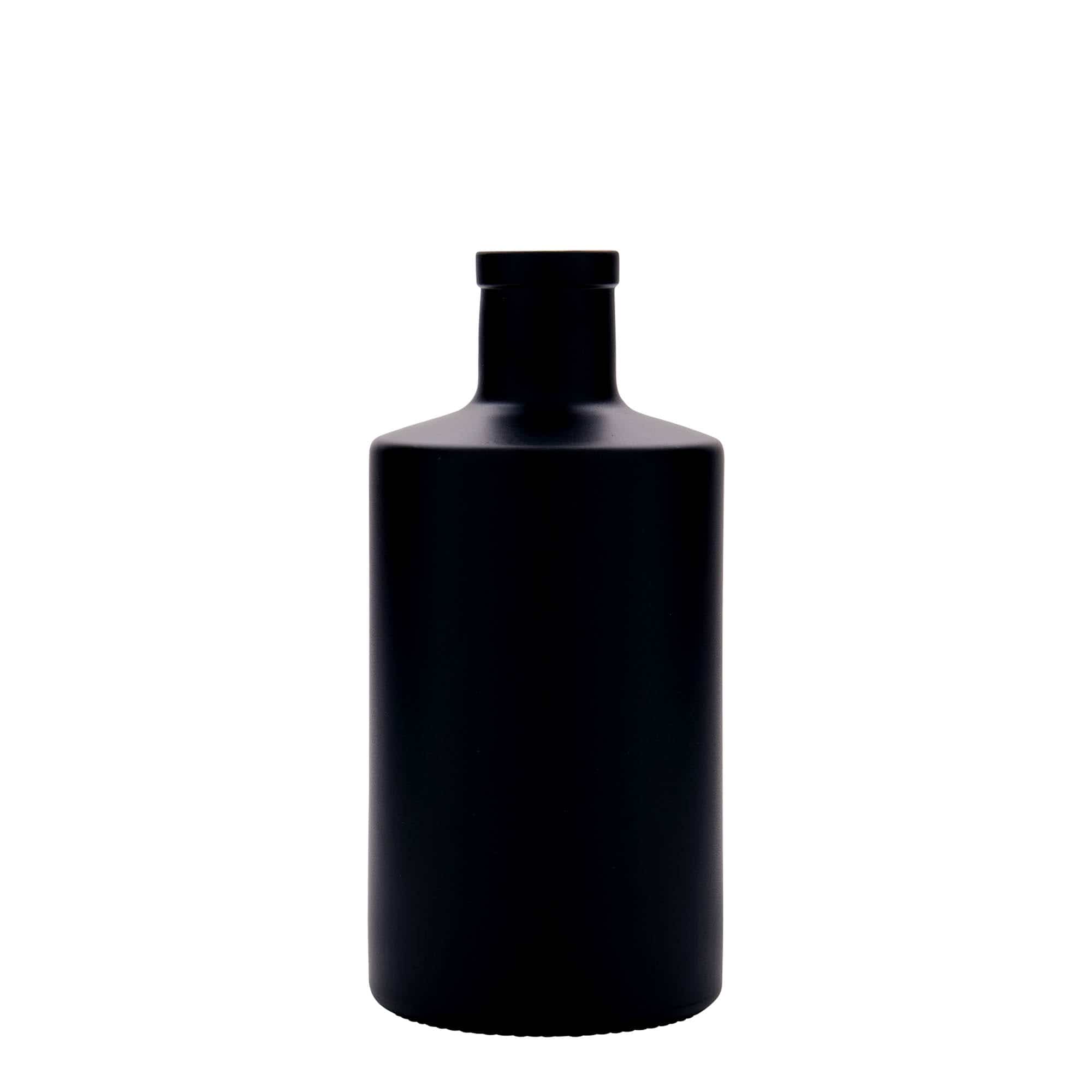 Skleněná lahev 500 ml 'Caroline', černá, uzávěr: korek Skleněná lahev 500 ml 'Caroline', černá, uzávěr: korek