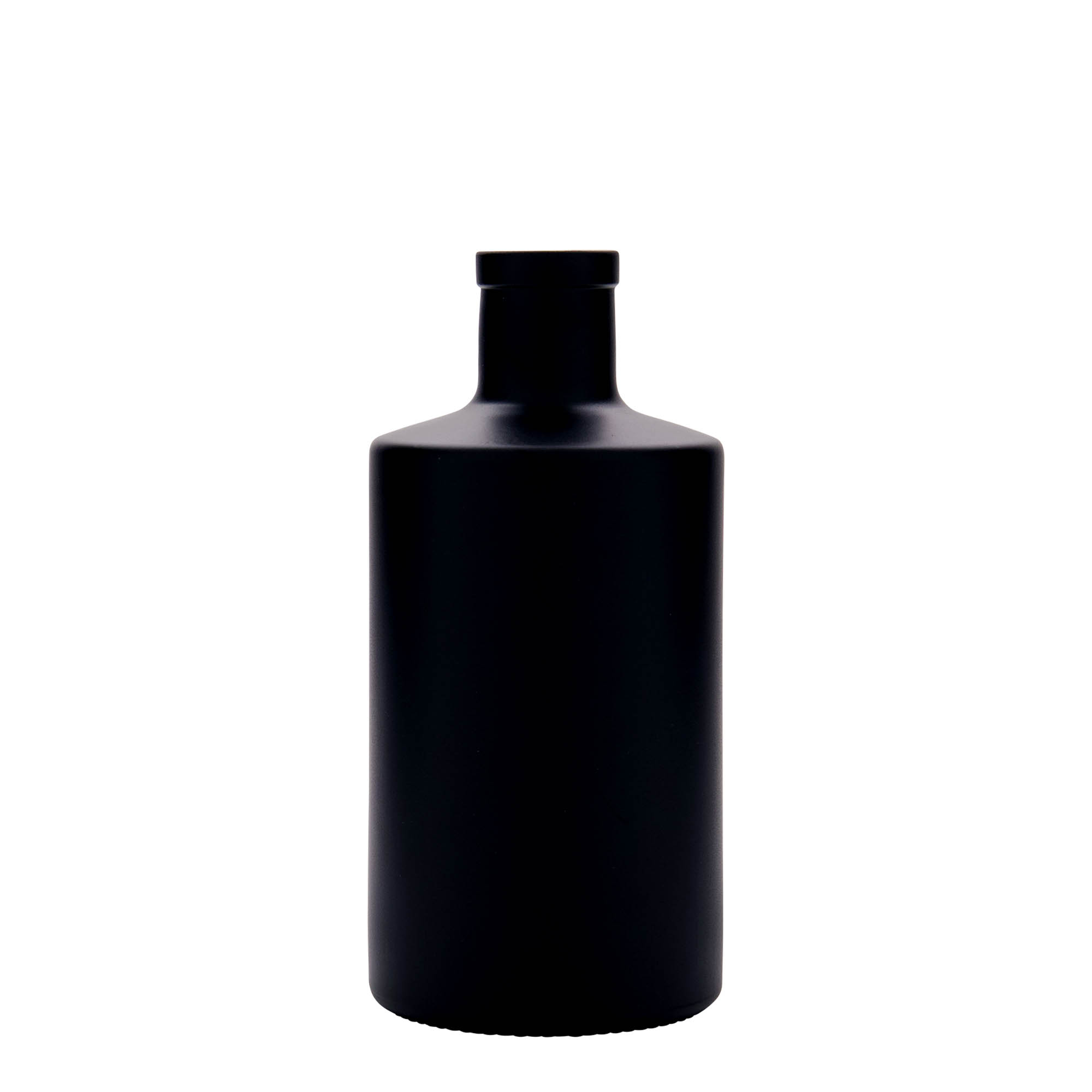 500 ml skleněná láhev 'Caroline', černá, hrdlo: korek 500 ml skleněná láhev 'Caroline', černá, hrdlo: korek