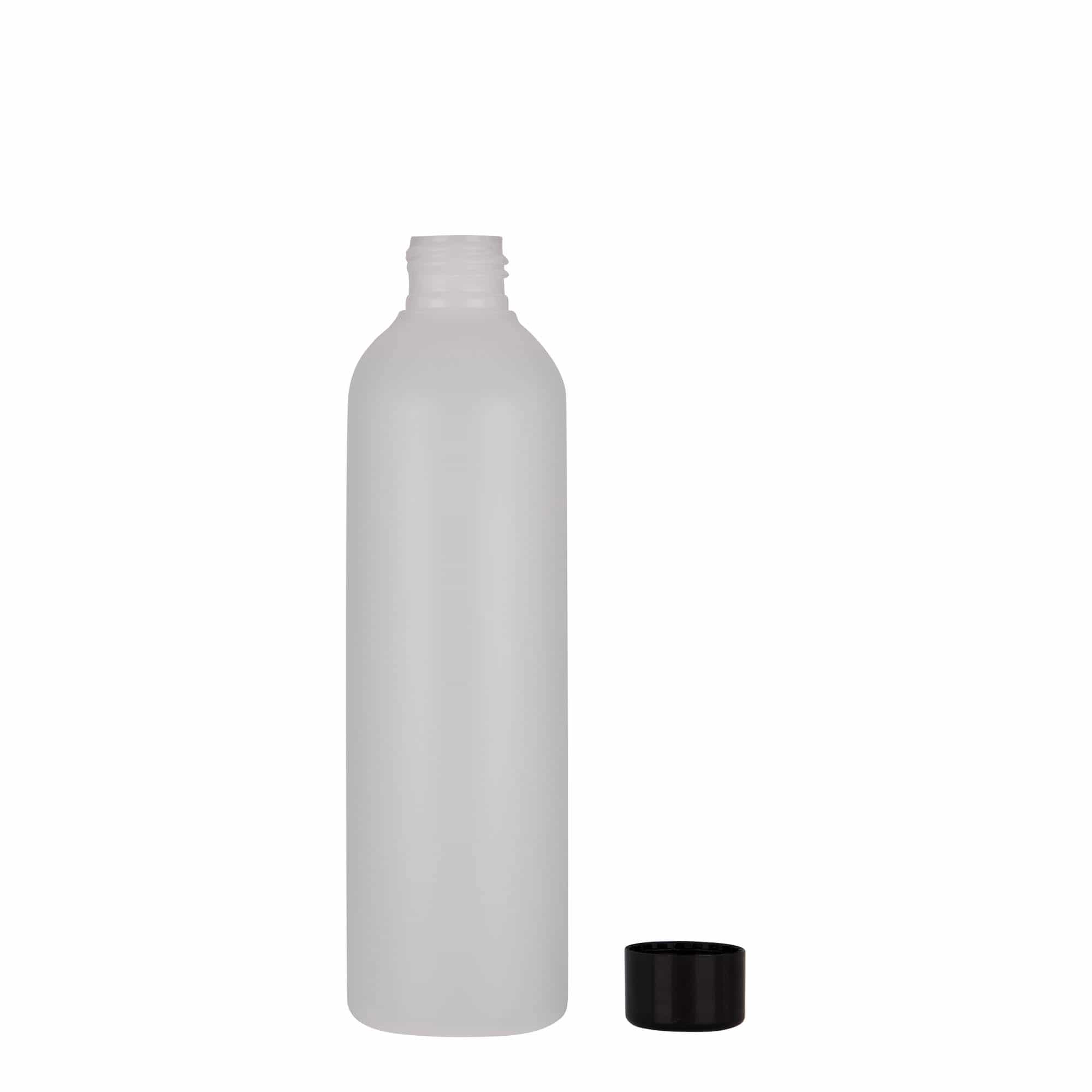 Plastová lahev 250 ml 'Tuffy', HDPE, přírodní, ústí: GPI 24/410
