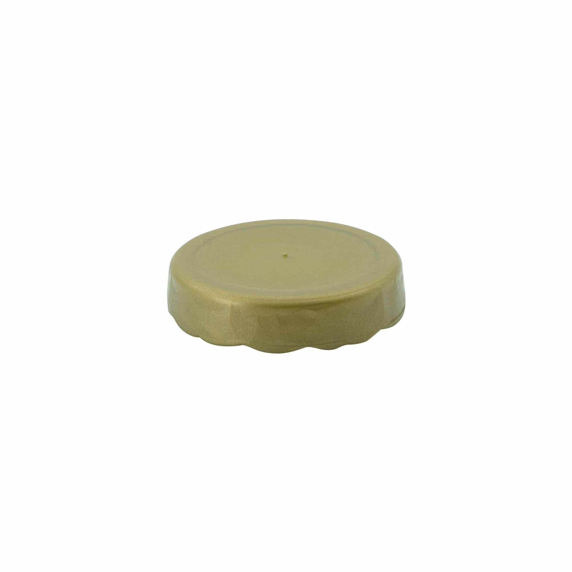 Nasazovací víko pro keramický hrnec s úzkým hrdlem, plast HDPE, zlaté Nasazovací víko pro keramický hrnec s úzkým hrdlem, plast HDPE, zlaté