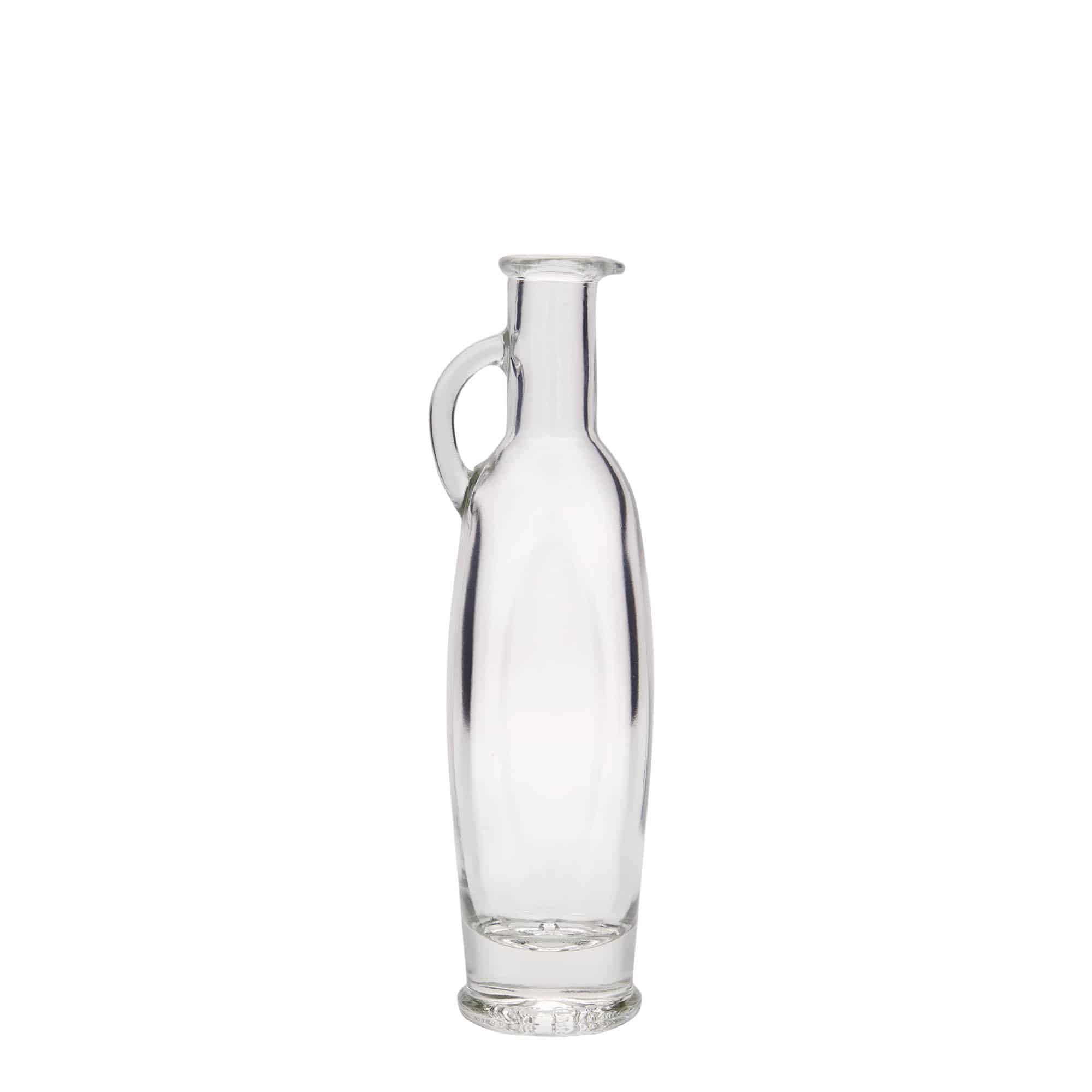 100ml skleněná lahvička „Eleganta“, oválná, hrdlo: korek