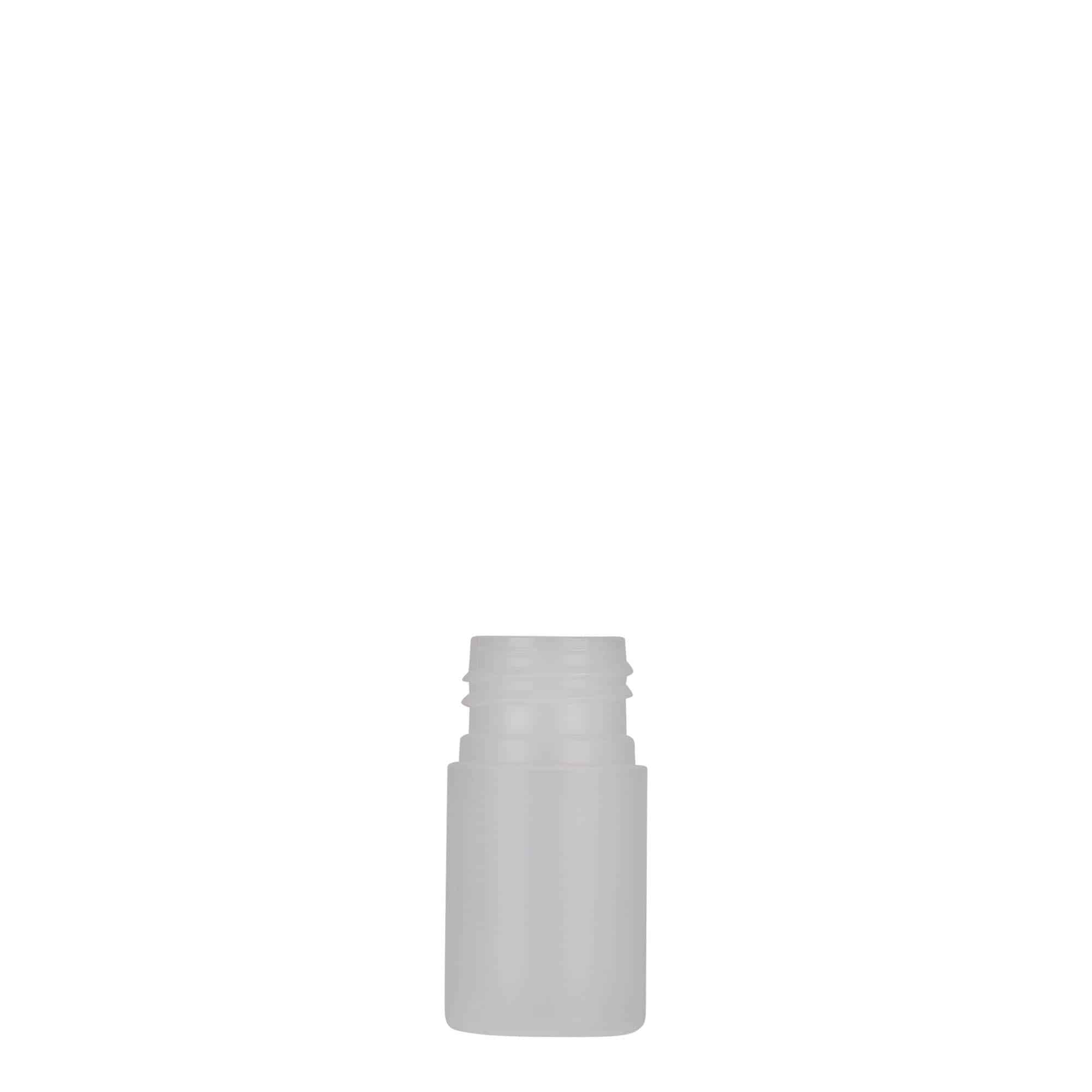 15 ml plastová lahvička 'Tuffy', HDPE, přírodní, hrdlo: 24/410