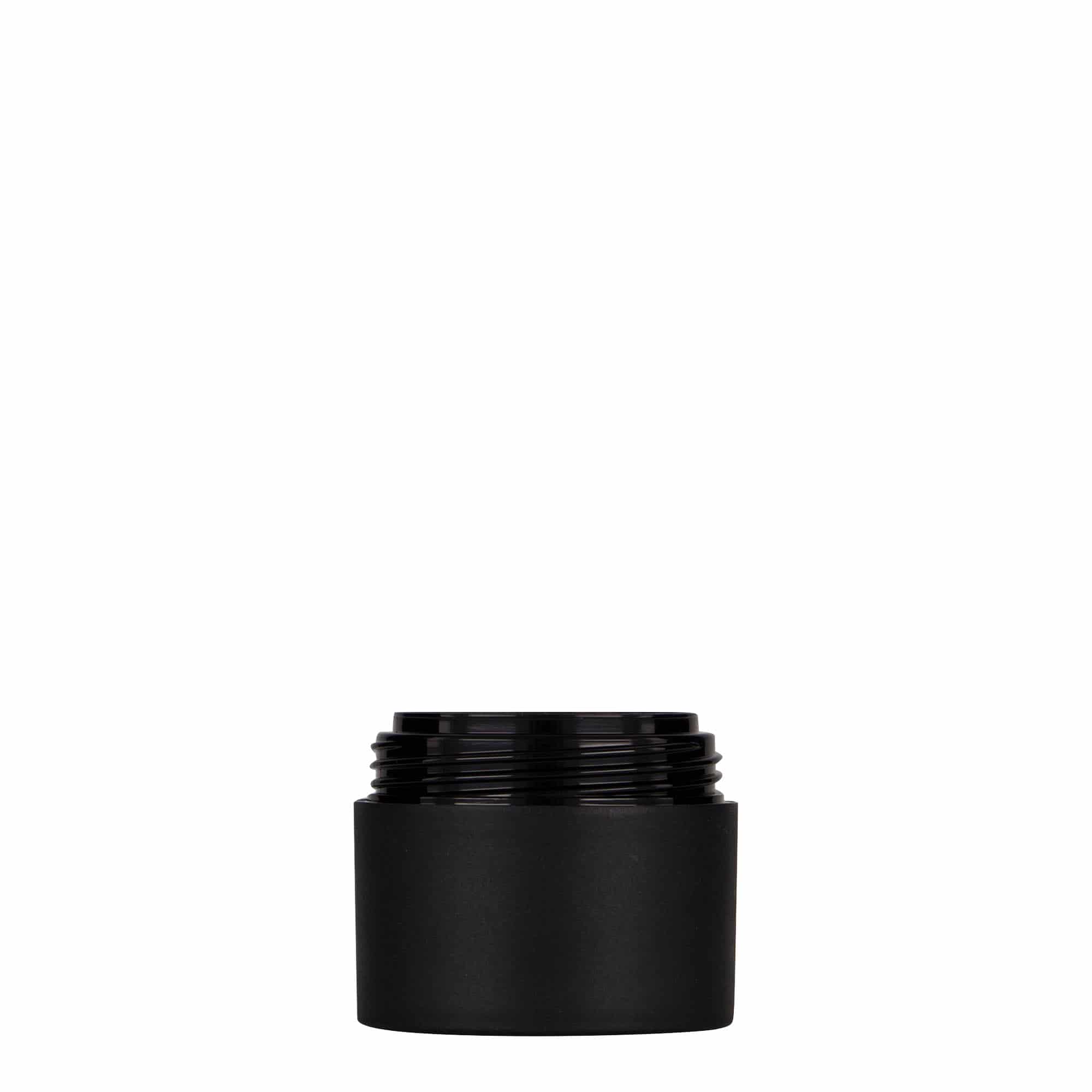 Plastová dóza 30 ml 'Antonella', PP, černá, uzávěr: šroubovací uzávěr Plastová dóza 30 ml 'Antonella', PP, černá, uzávěr: šroubovací uzávěr
